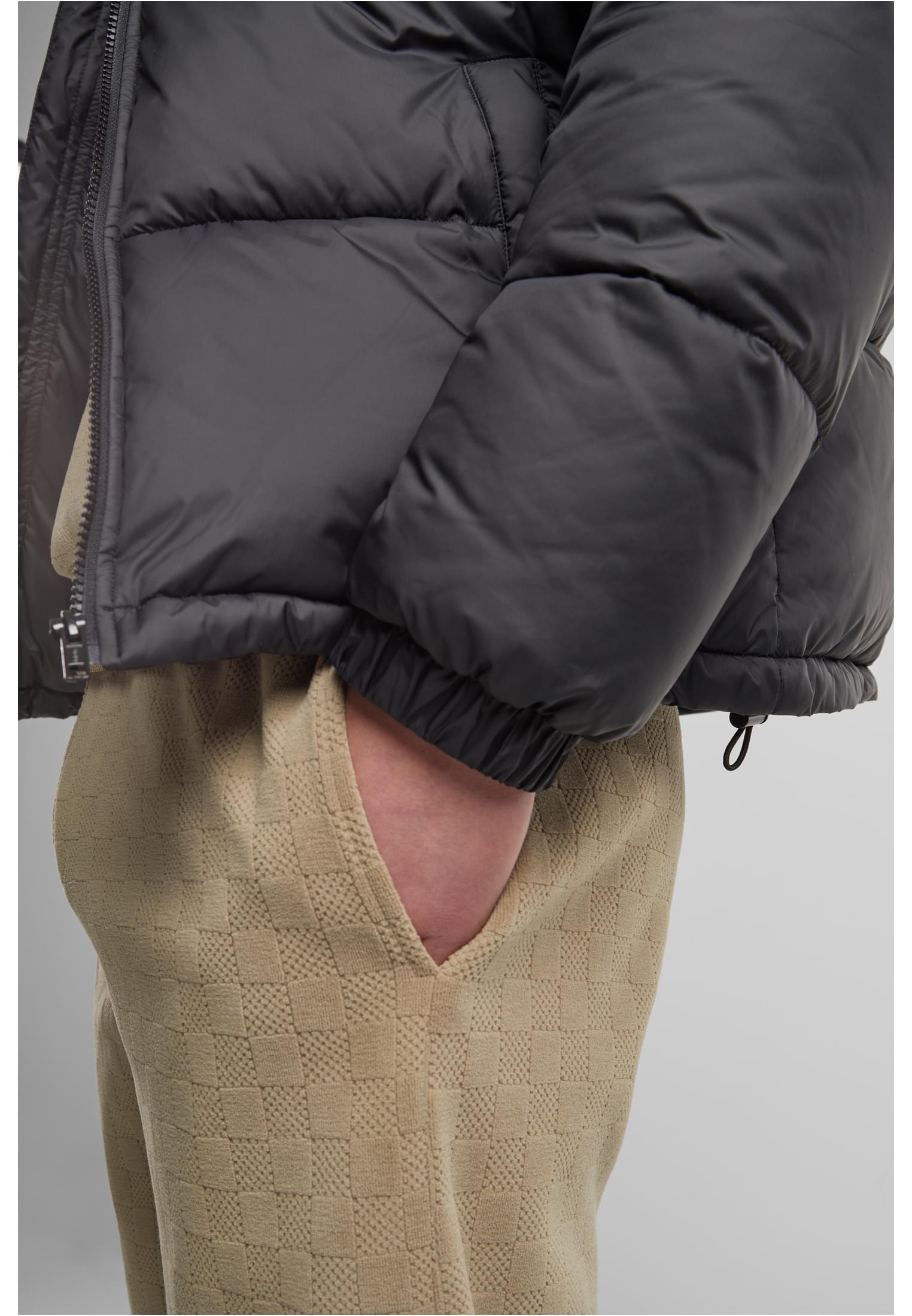 Basic Puffer Jacket With Hood | black