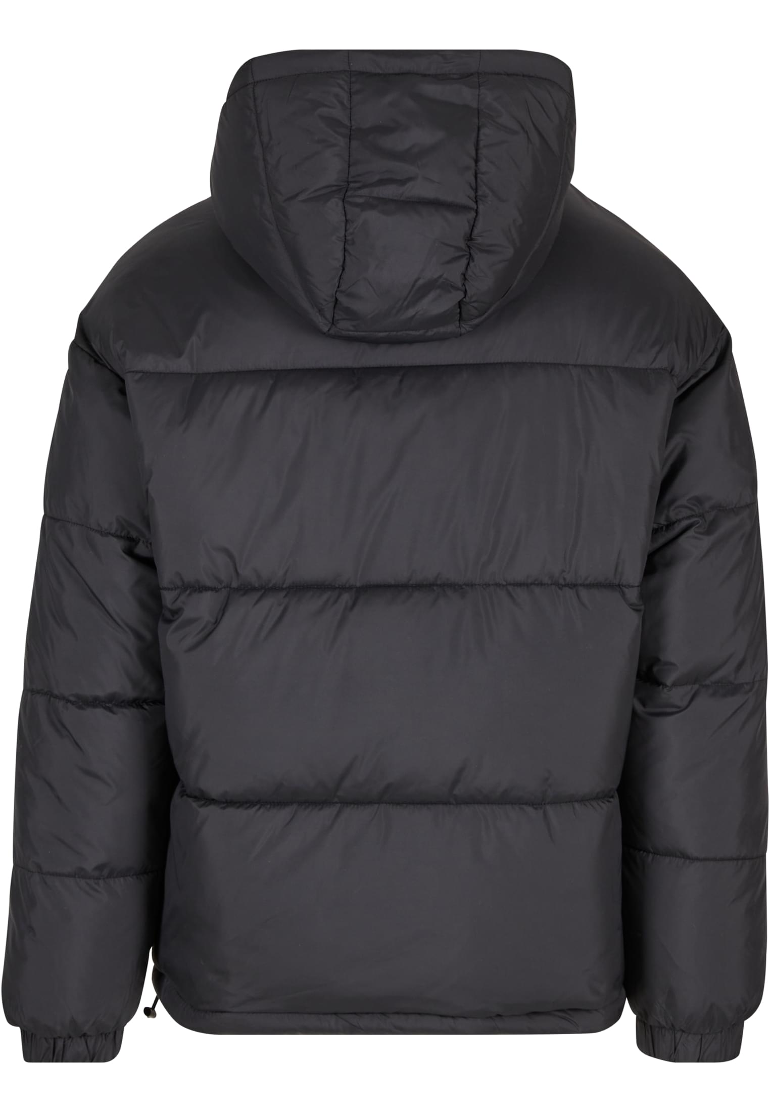 Basic Puffer Jacket With Hood | black
