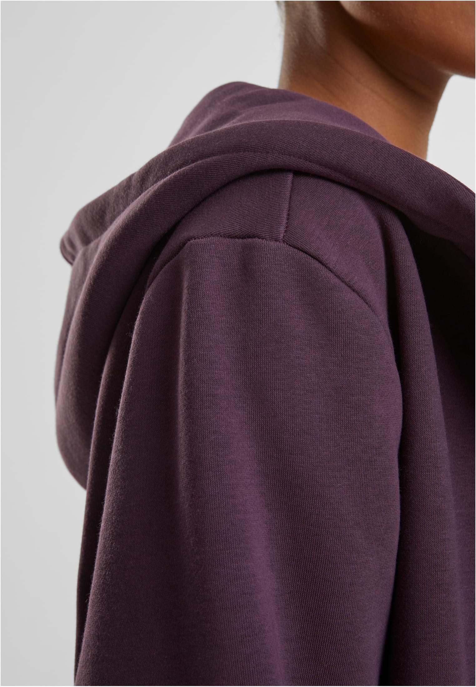 Ladies Fluffy Zip Hoody | plumpurple