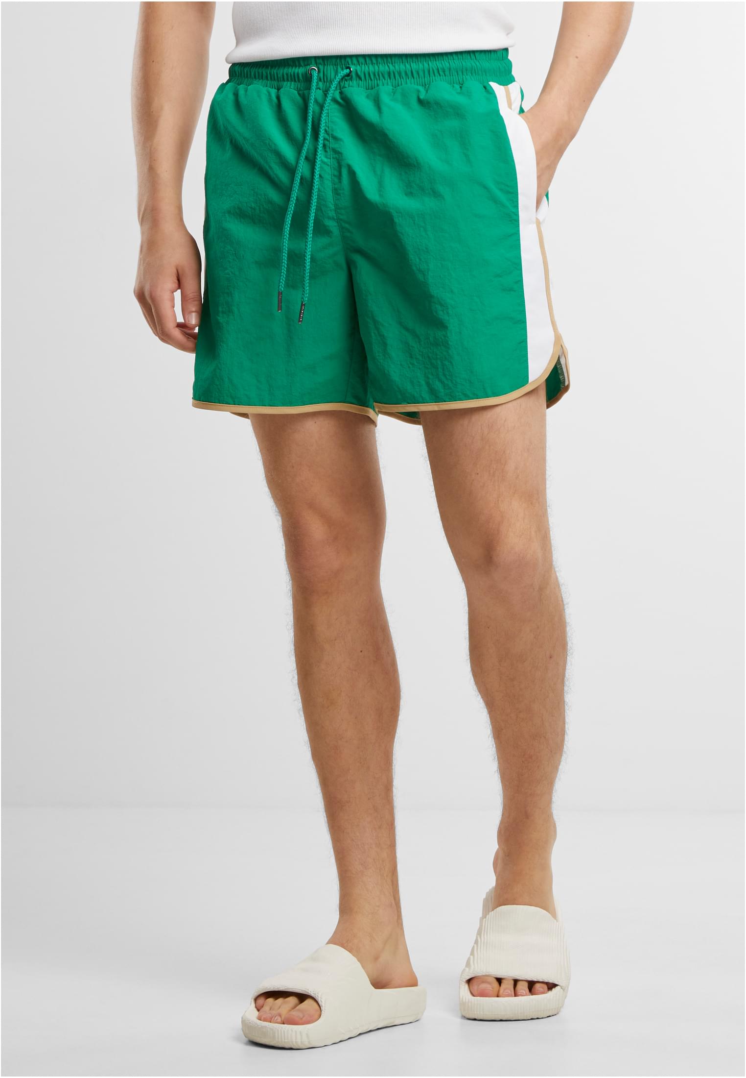 Retro Look Swim Shorts | froggreen