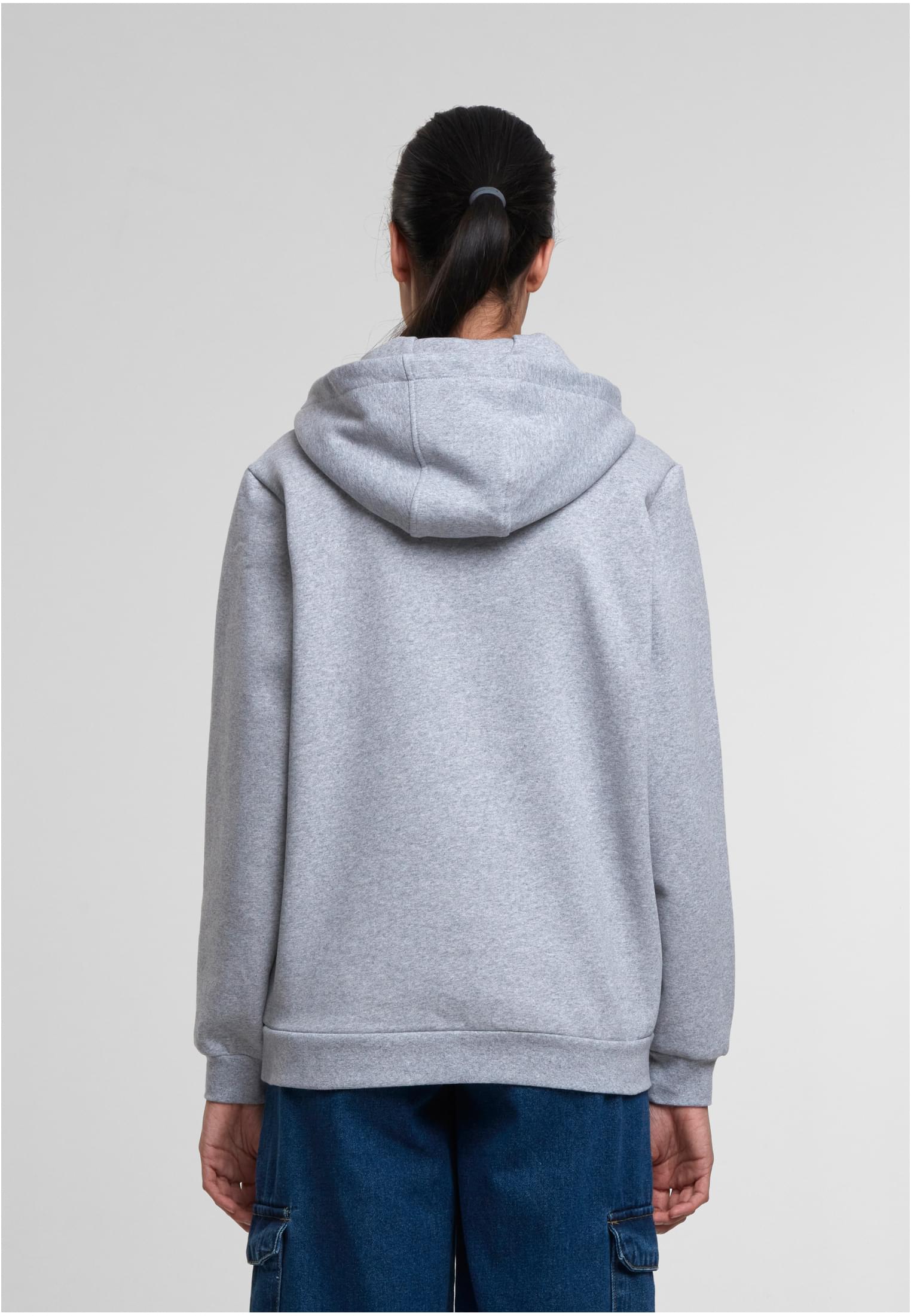 Ladies Loose Brushed Fleece Hoody | melange
