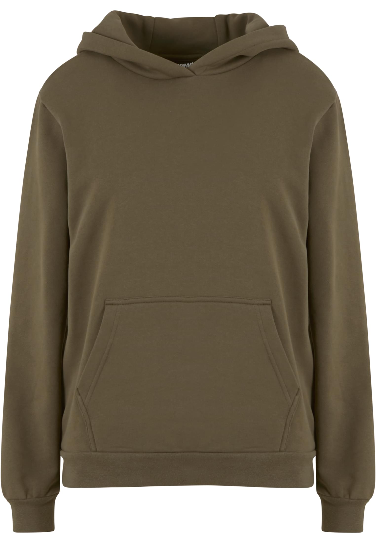 Ladies Loose Brushed Fleece Hoody | olive