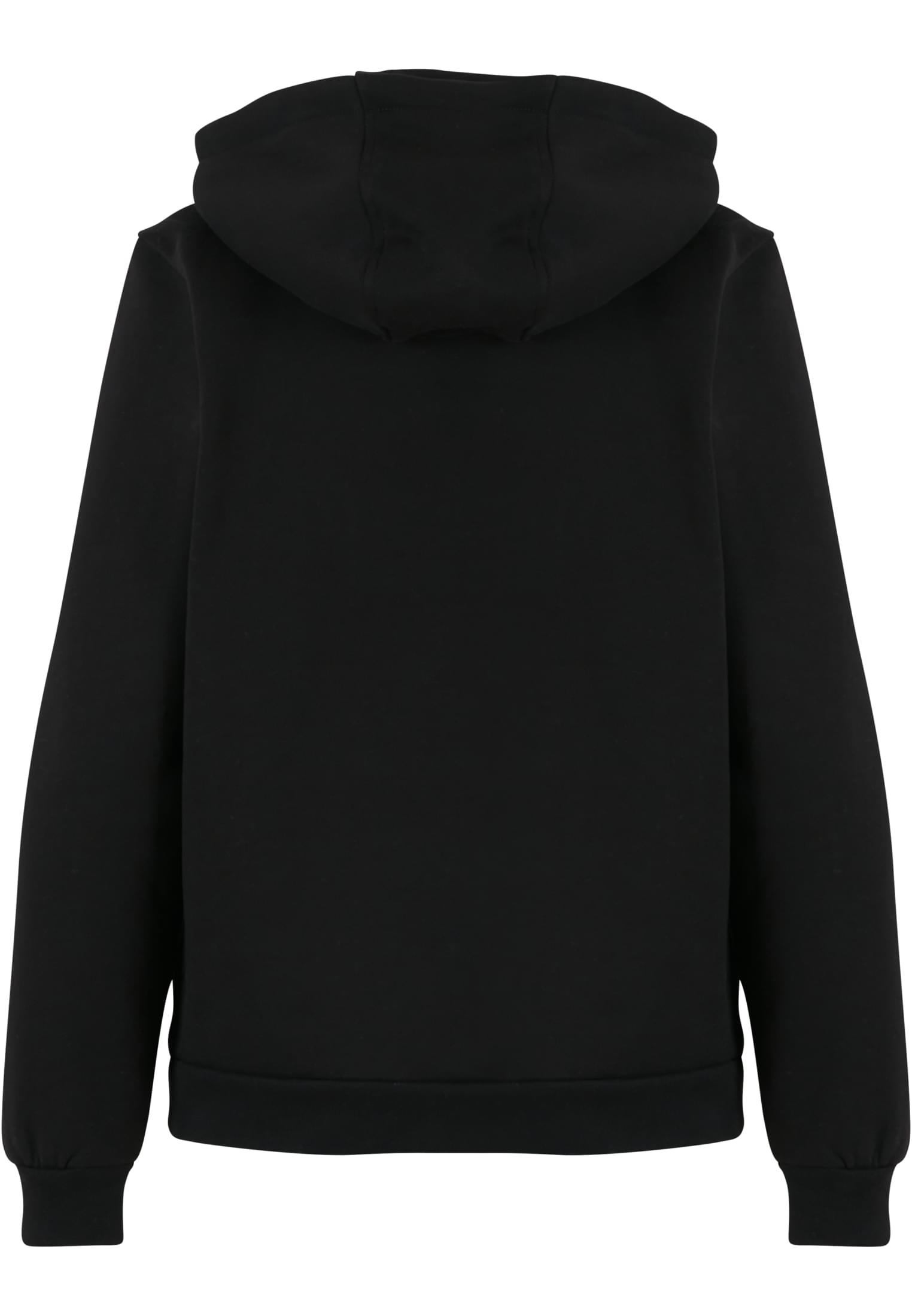 Ladies Loose Brushed Fleece Hoody | black