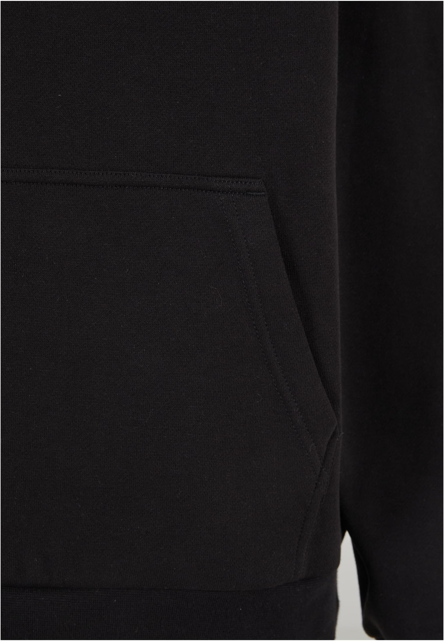 Ladies Loose Brushed Fleece Hoody | black