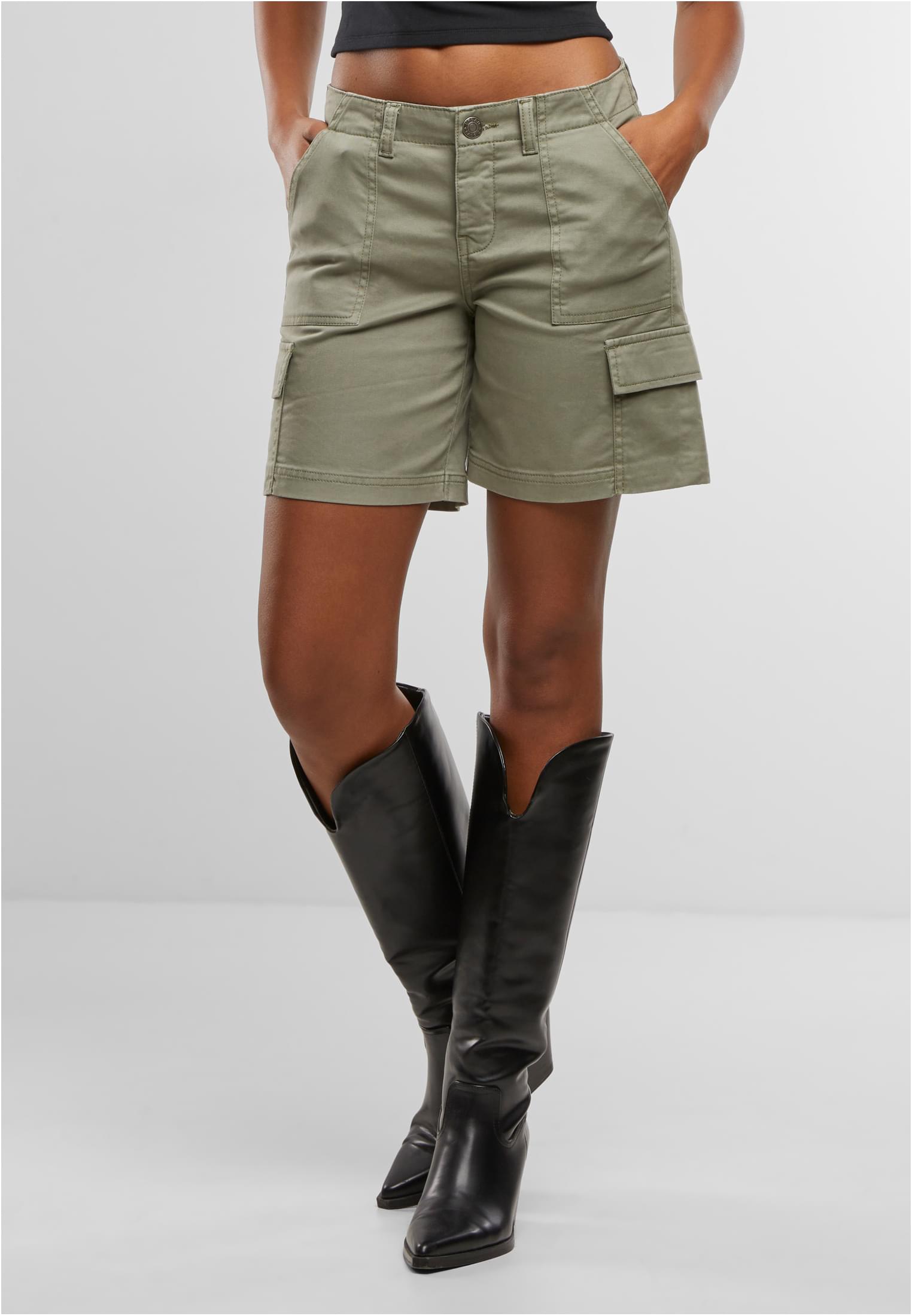 Ladies Cotton Cargo Shorts | paleolive