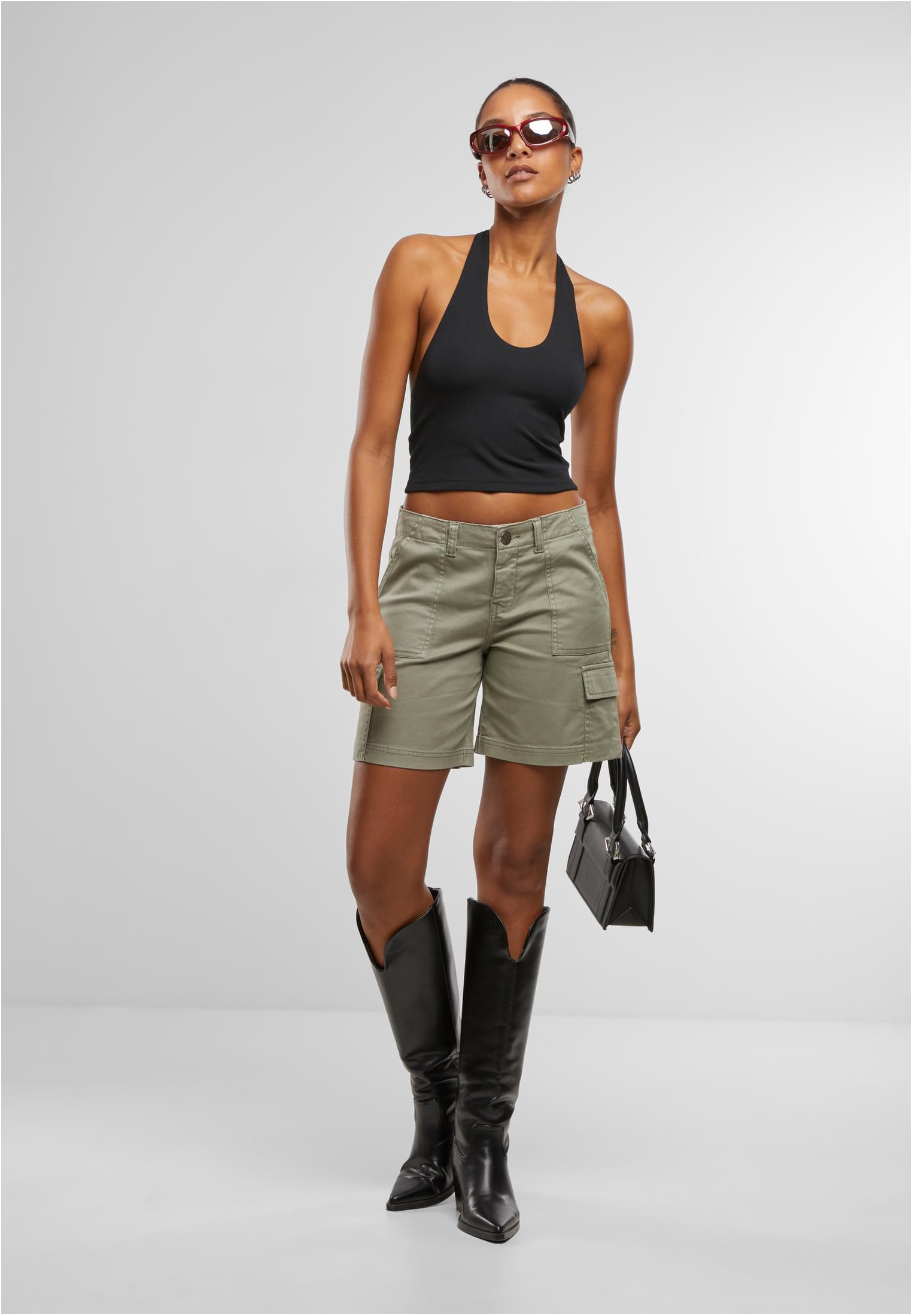 Ladies Cotton Cargo Shorts | paleolive
