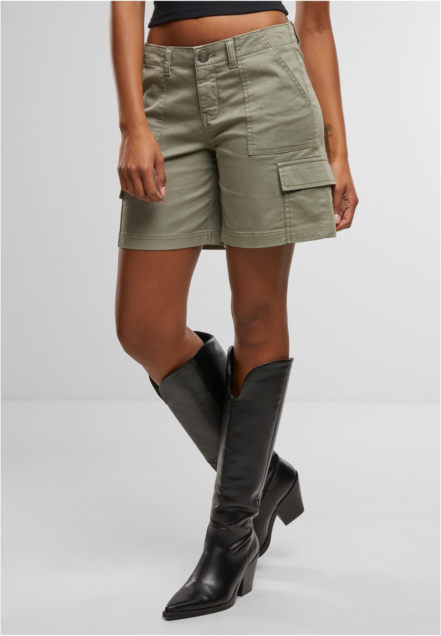 Ladies Cotton Cargo Shorts | paleolive