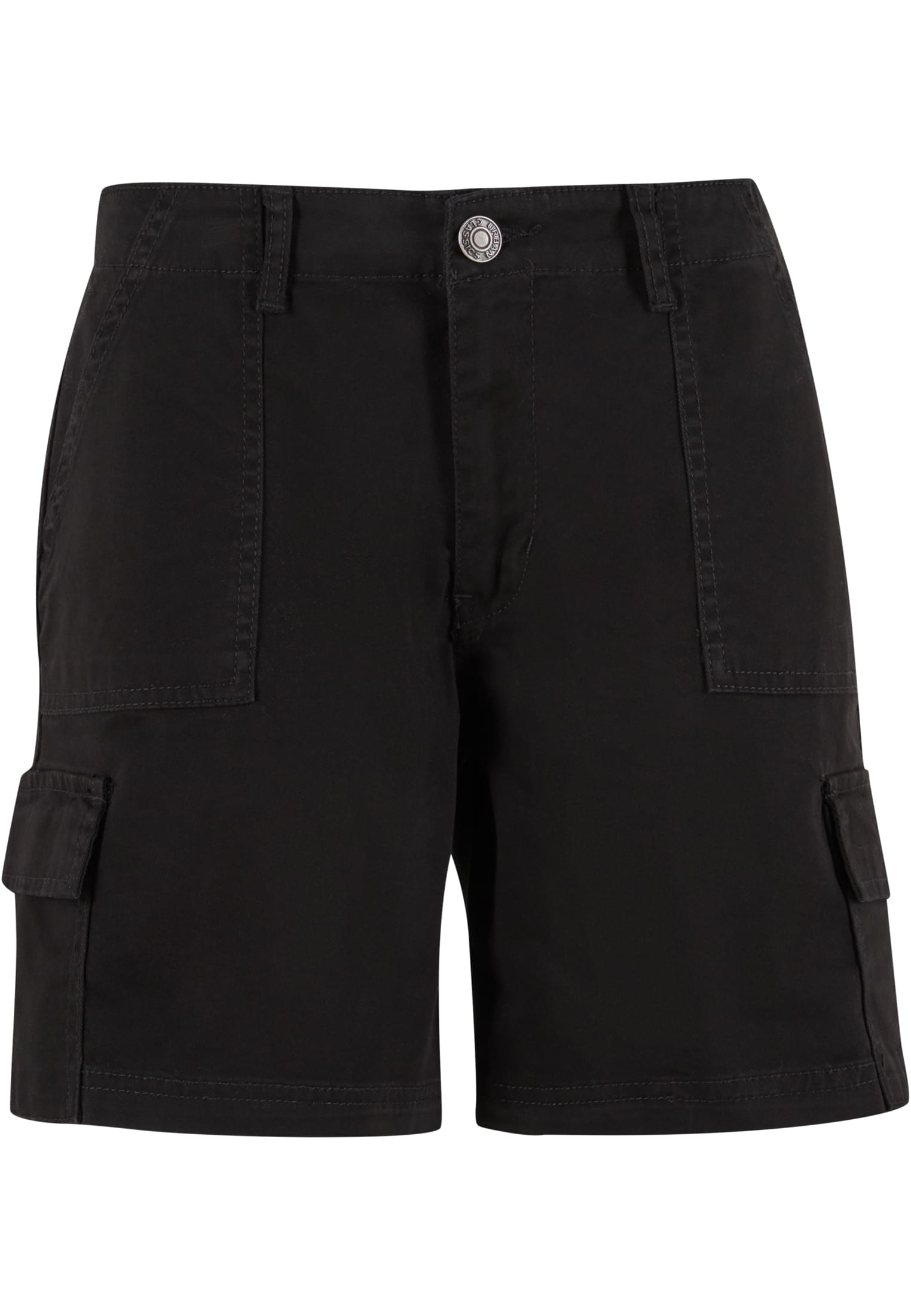 Ladies Cotton Cargo Shorts | black