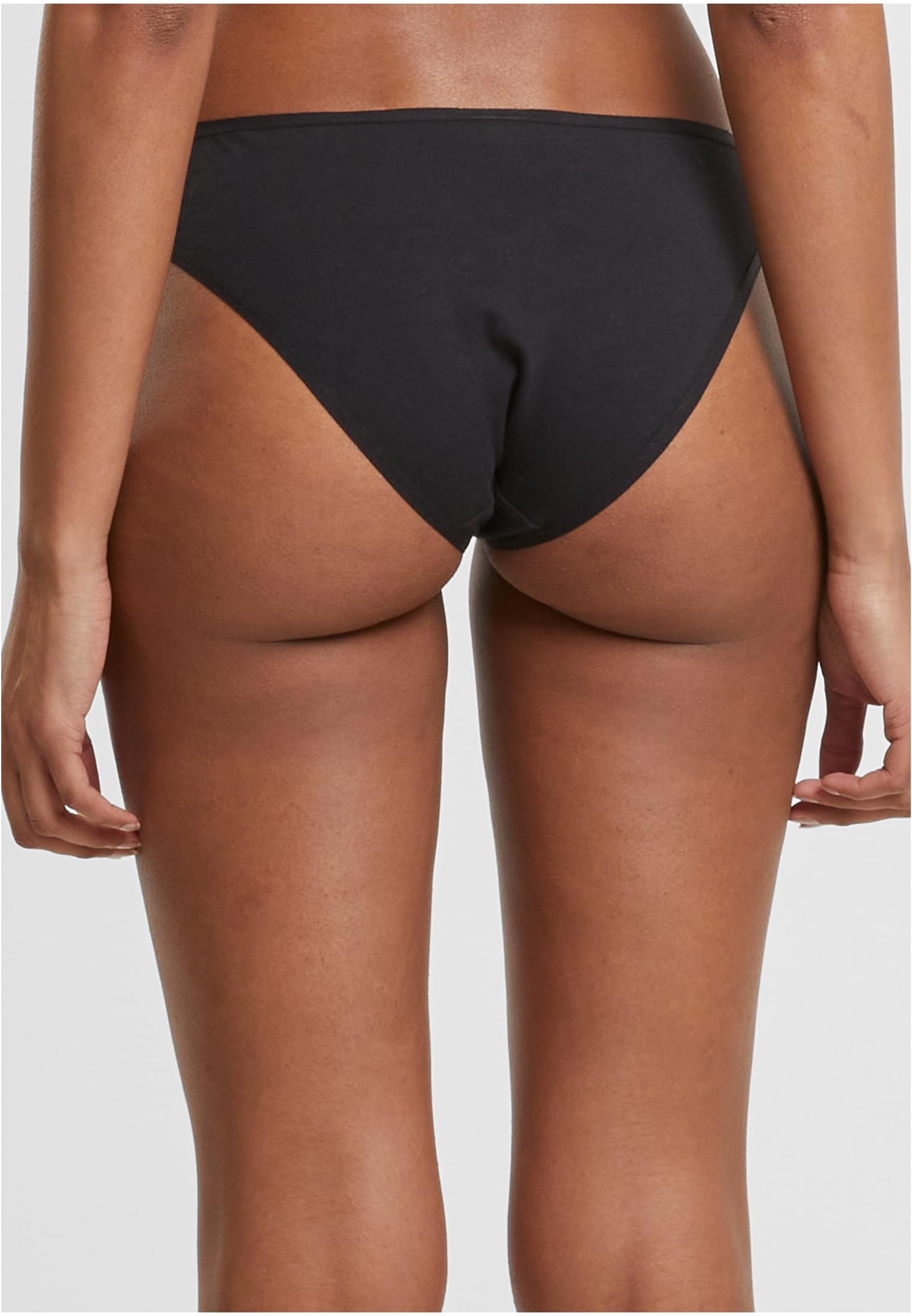 Ladies Basic Cotton Slip 5-Pack | black+black+black+black+black