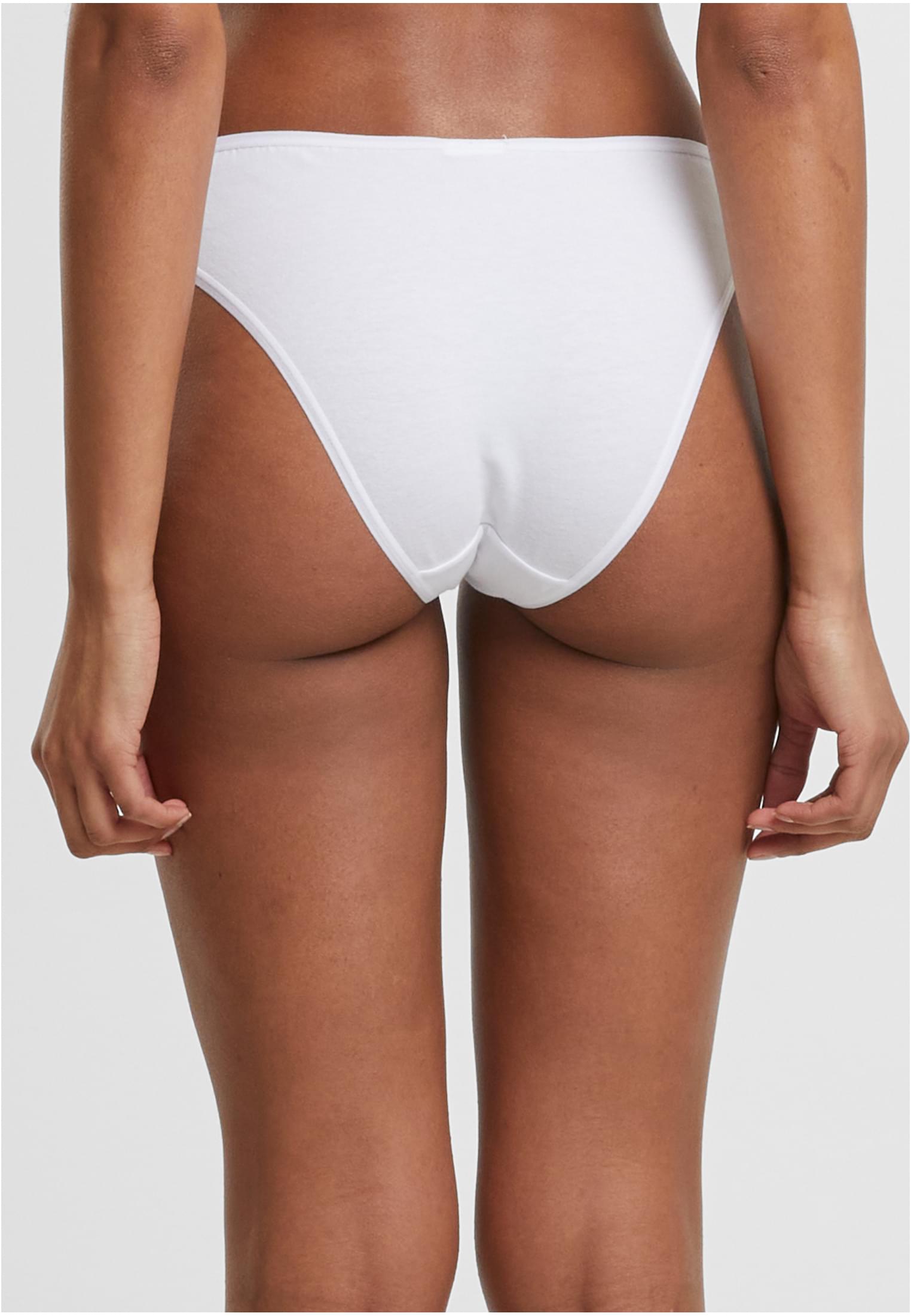 Ladies Basic Cotton Slip 5-Pack | white+white+white+white+white