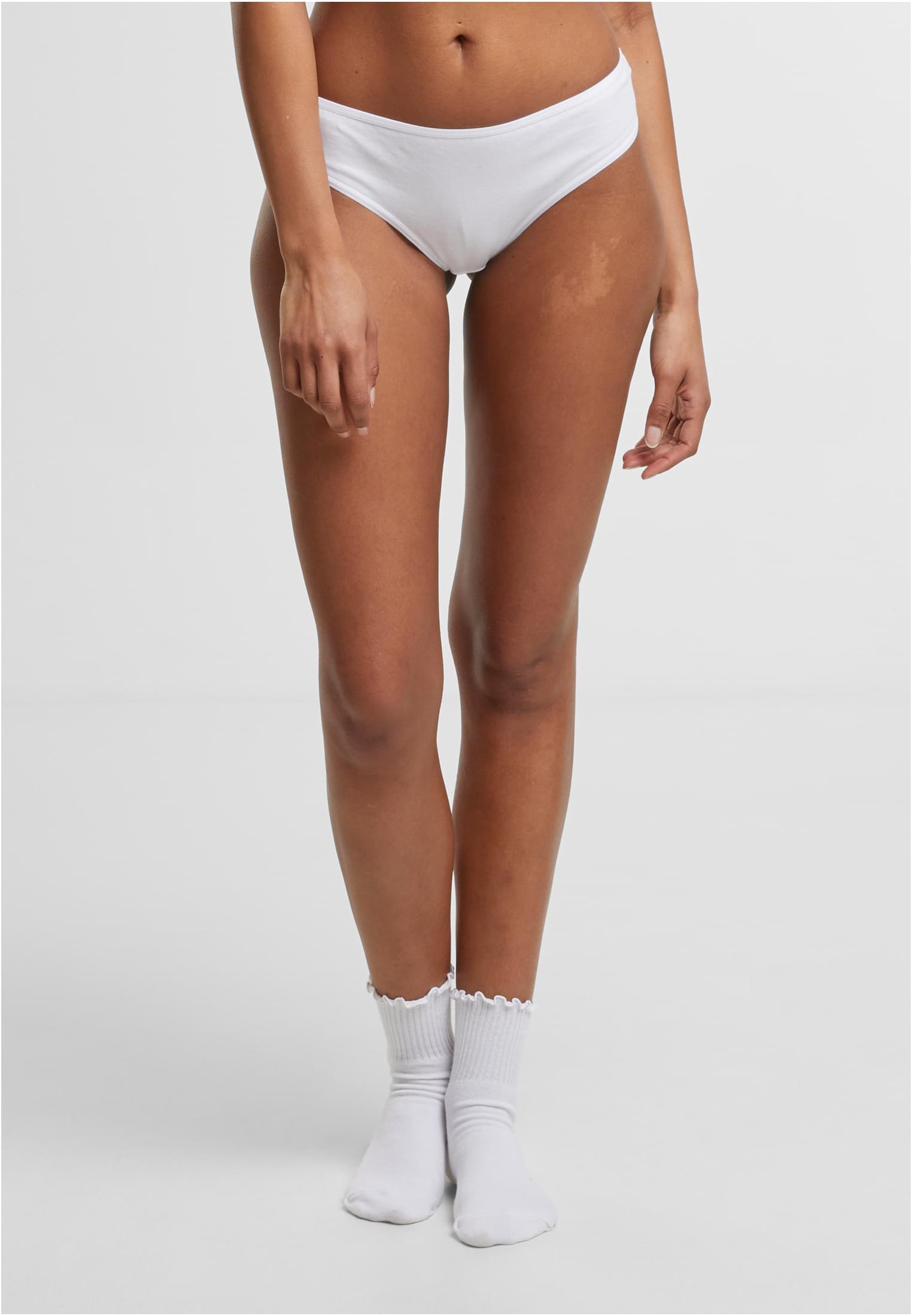 Ladies Basic Cotton Brazilian 5-Pack | white+white+white+white+white