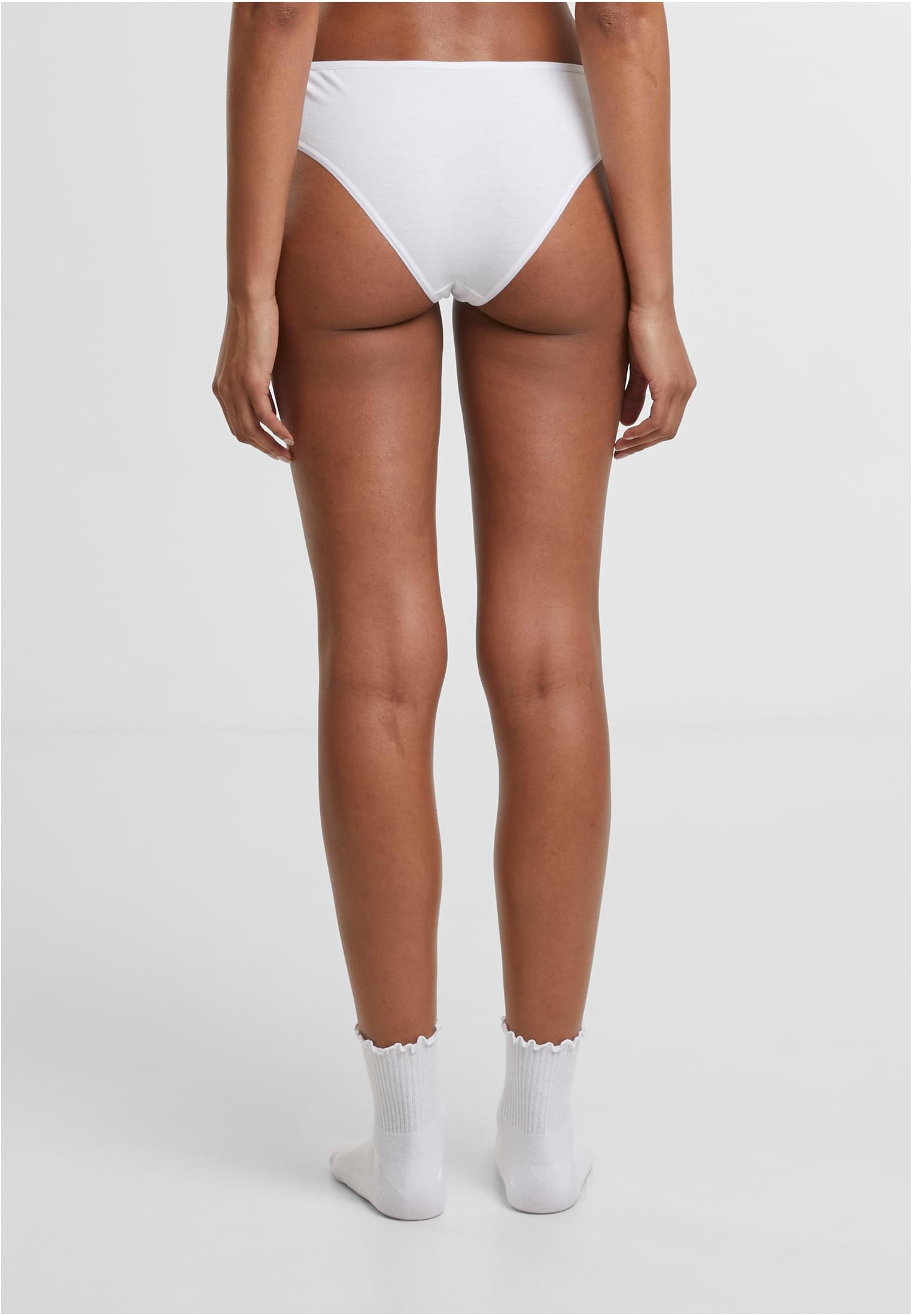 Ladies Basic Cotton Brazilian 5-Pack | white+white+white+white+white