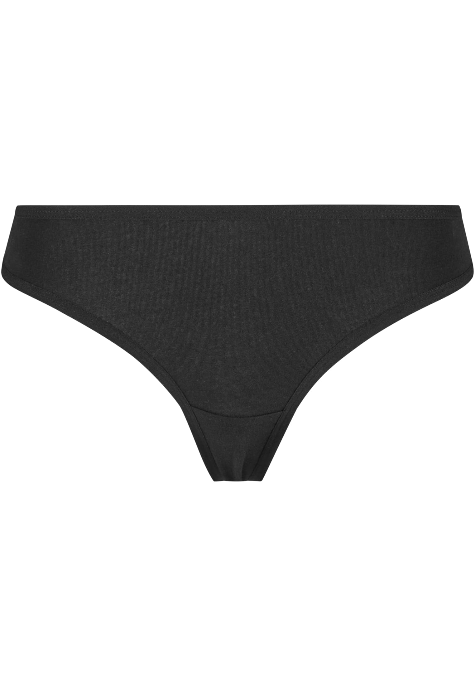Ladies Basic Cotton Tanga 5-Pack | black+black+white+white+heathergrey