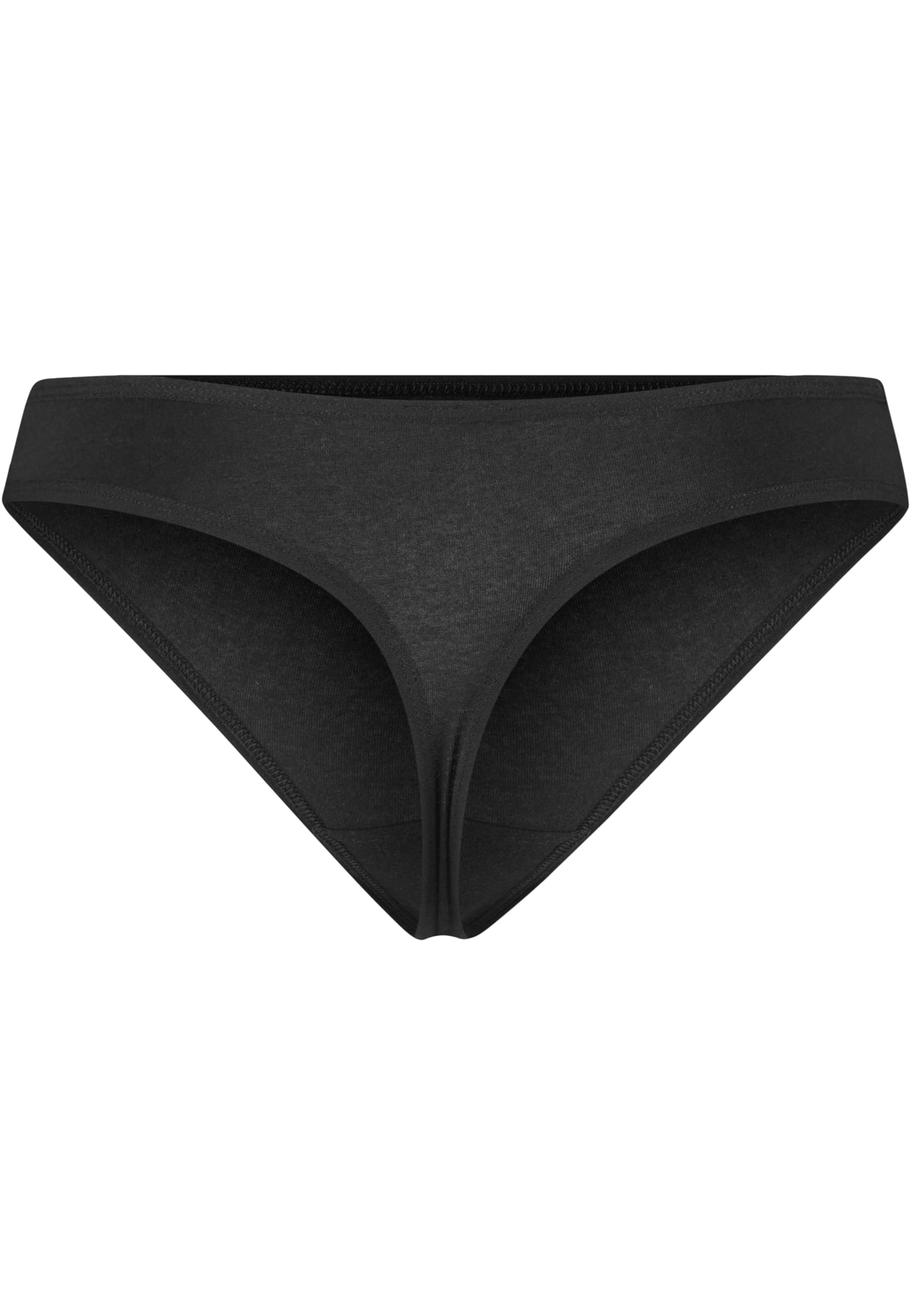 Ladies Basic Cotton Tanga 5-Pack | black+black+white+white+heathergrey
