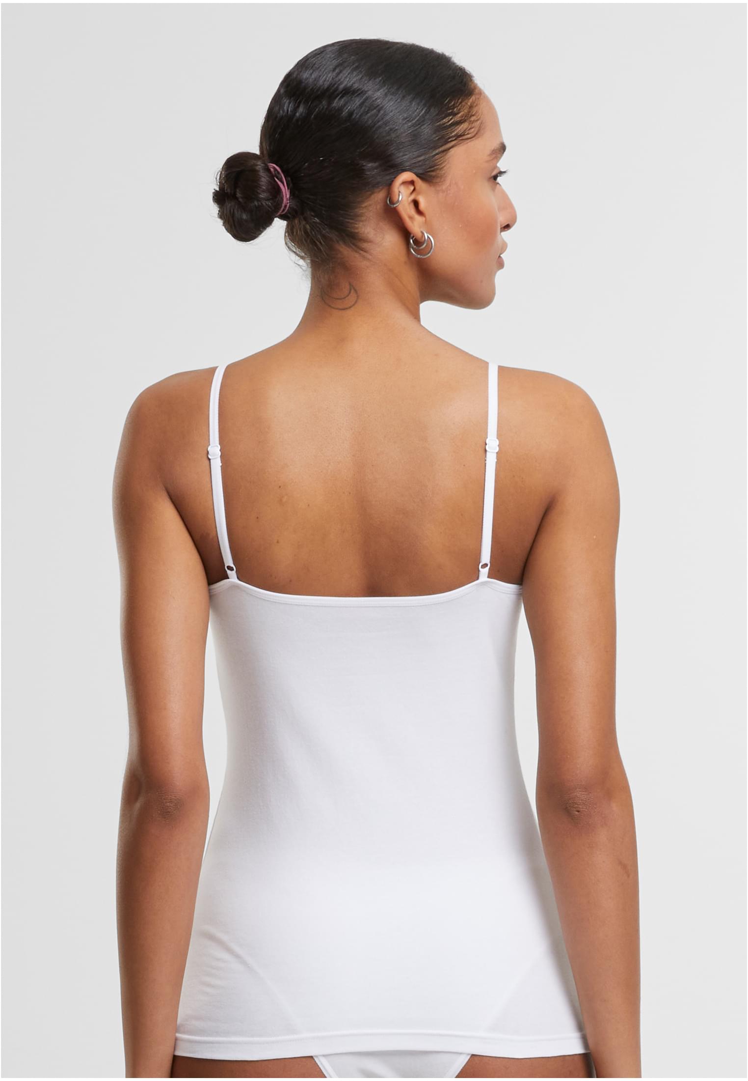 Ladies Basic Tank Top Cotton 2-Pack | white+white