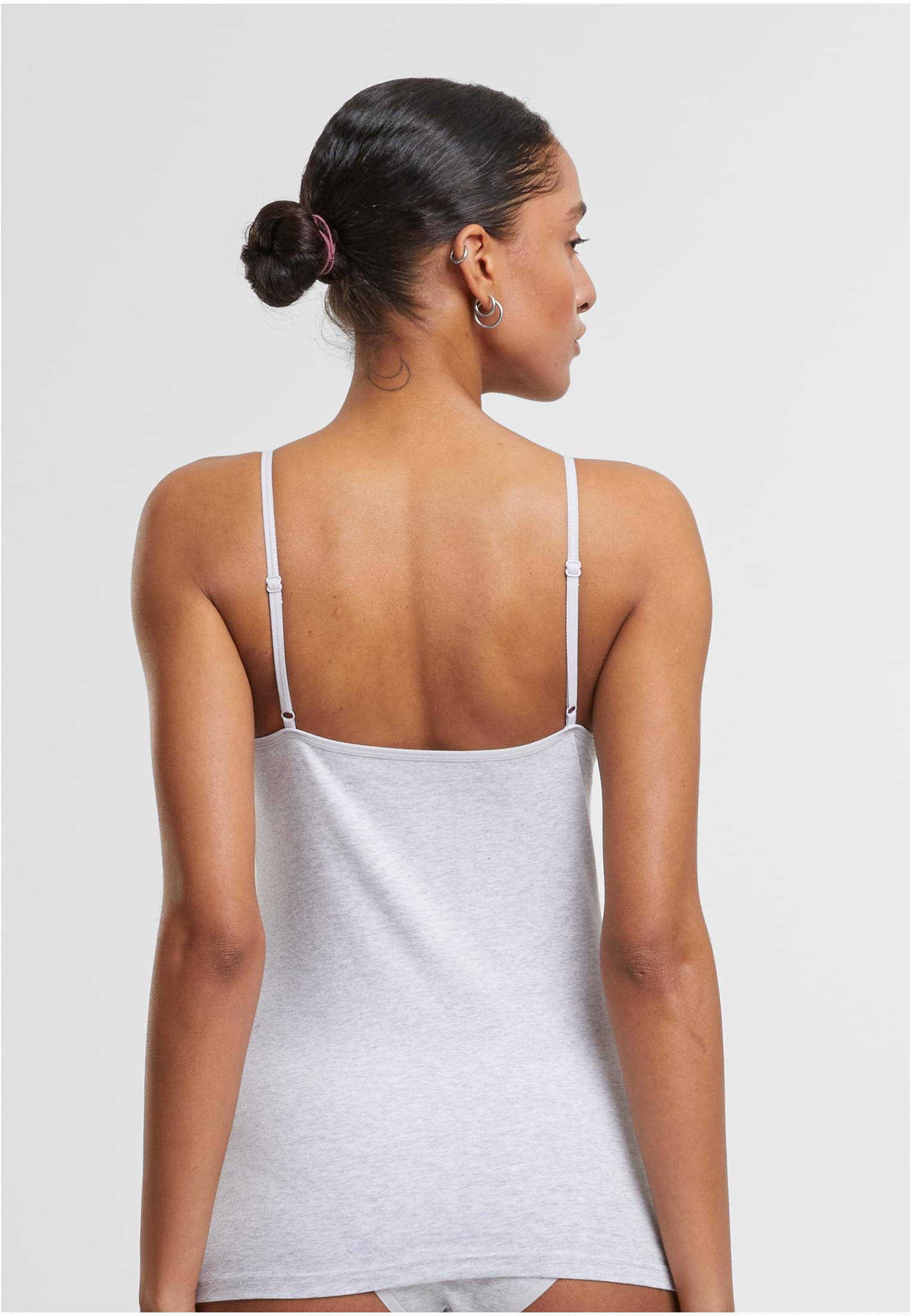 Ladies Basic Tank Top Cotton 2-Pack | heathergrey+heathergrey