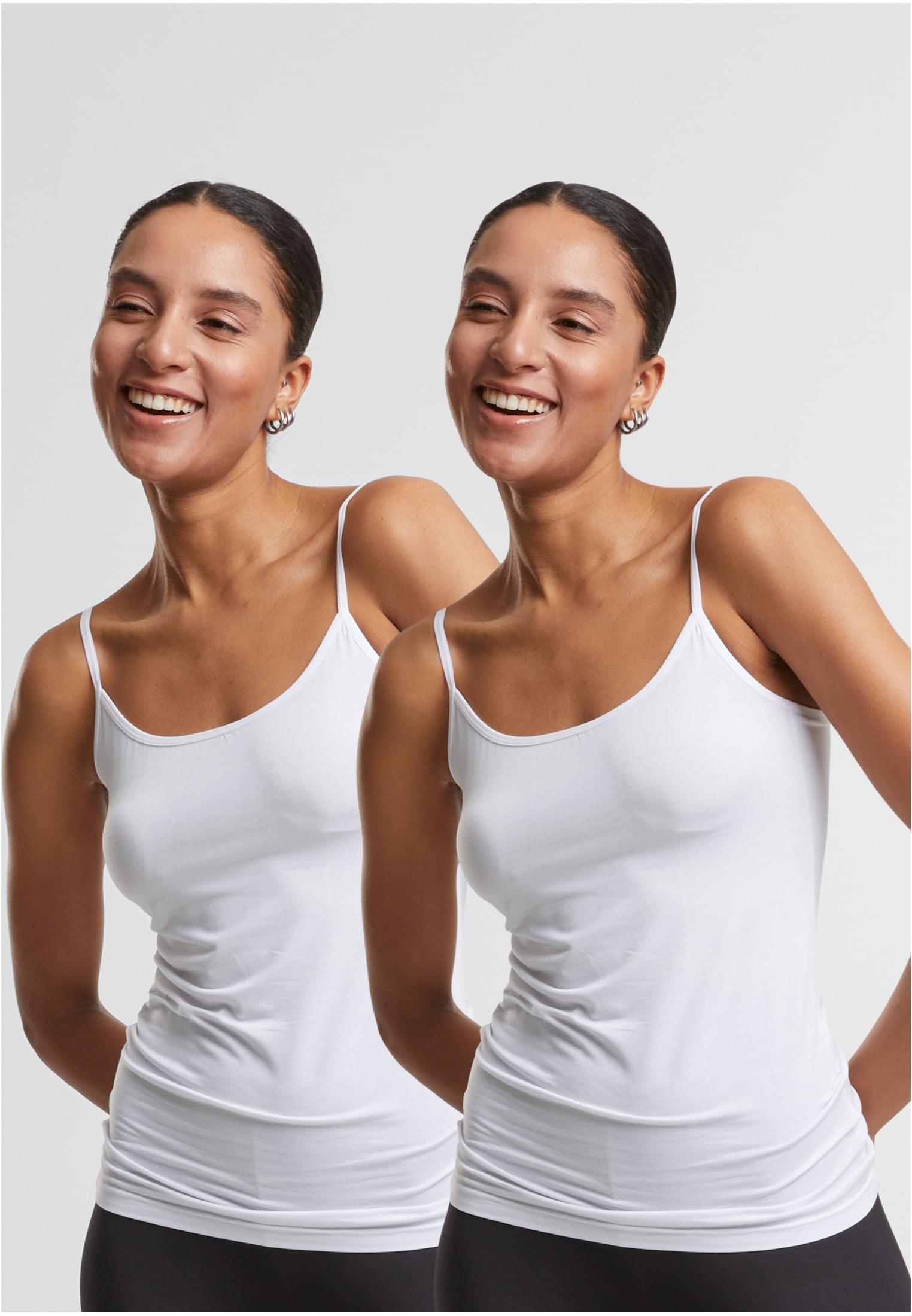 Ladies Bamboo Tank Top 2-Pack | white+white