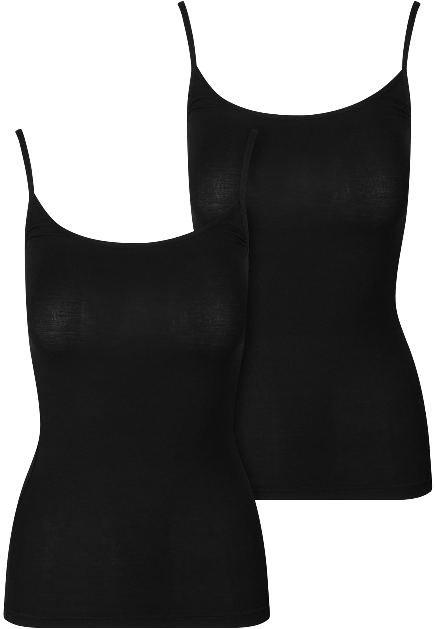 Ladies Bamboo Tank Top 2-Pack | black+black
