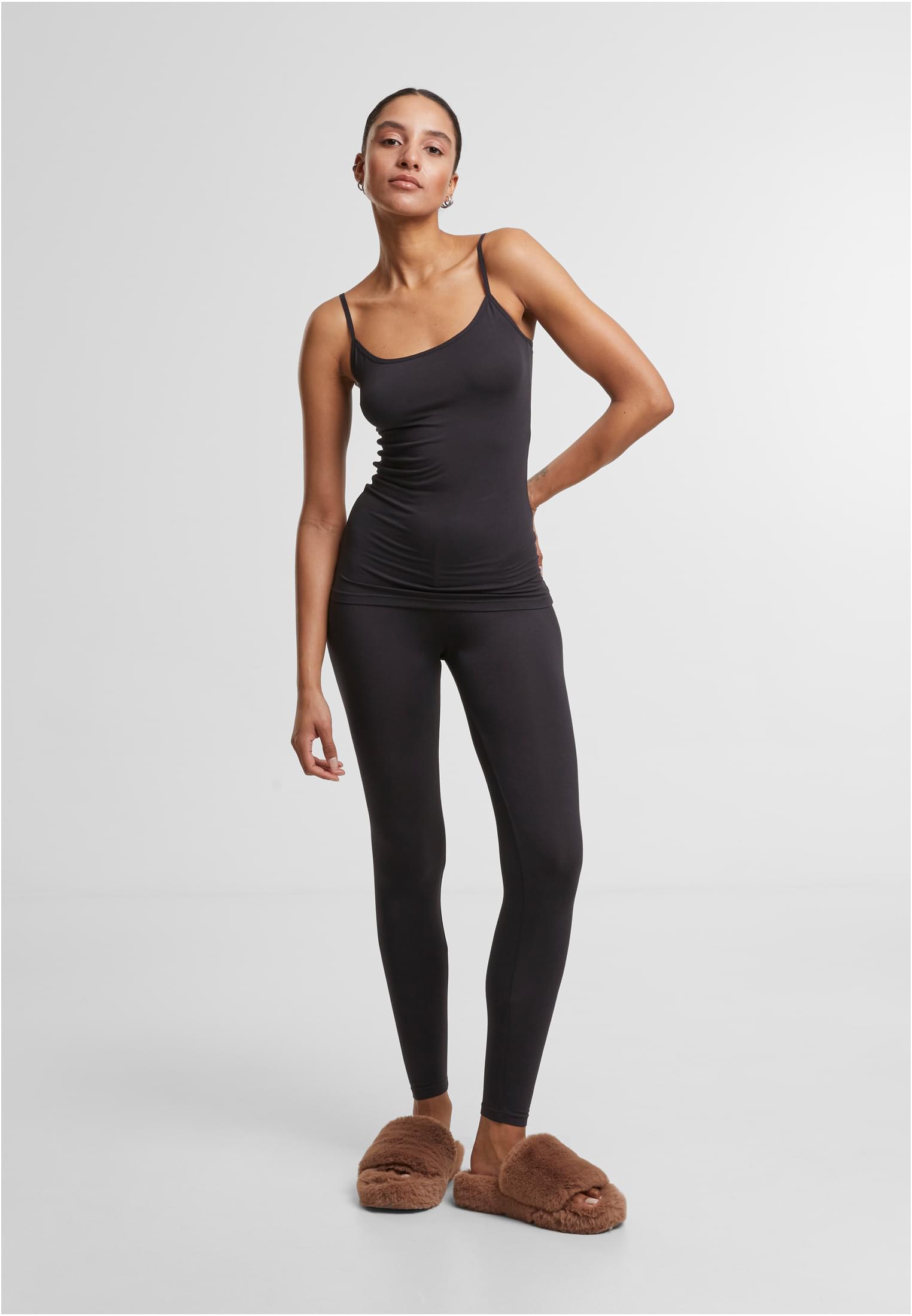 Ladies Bamboo Leggings 2-Pack | black+black