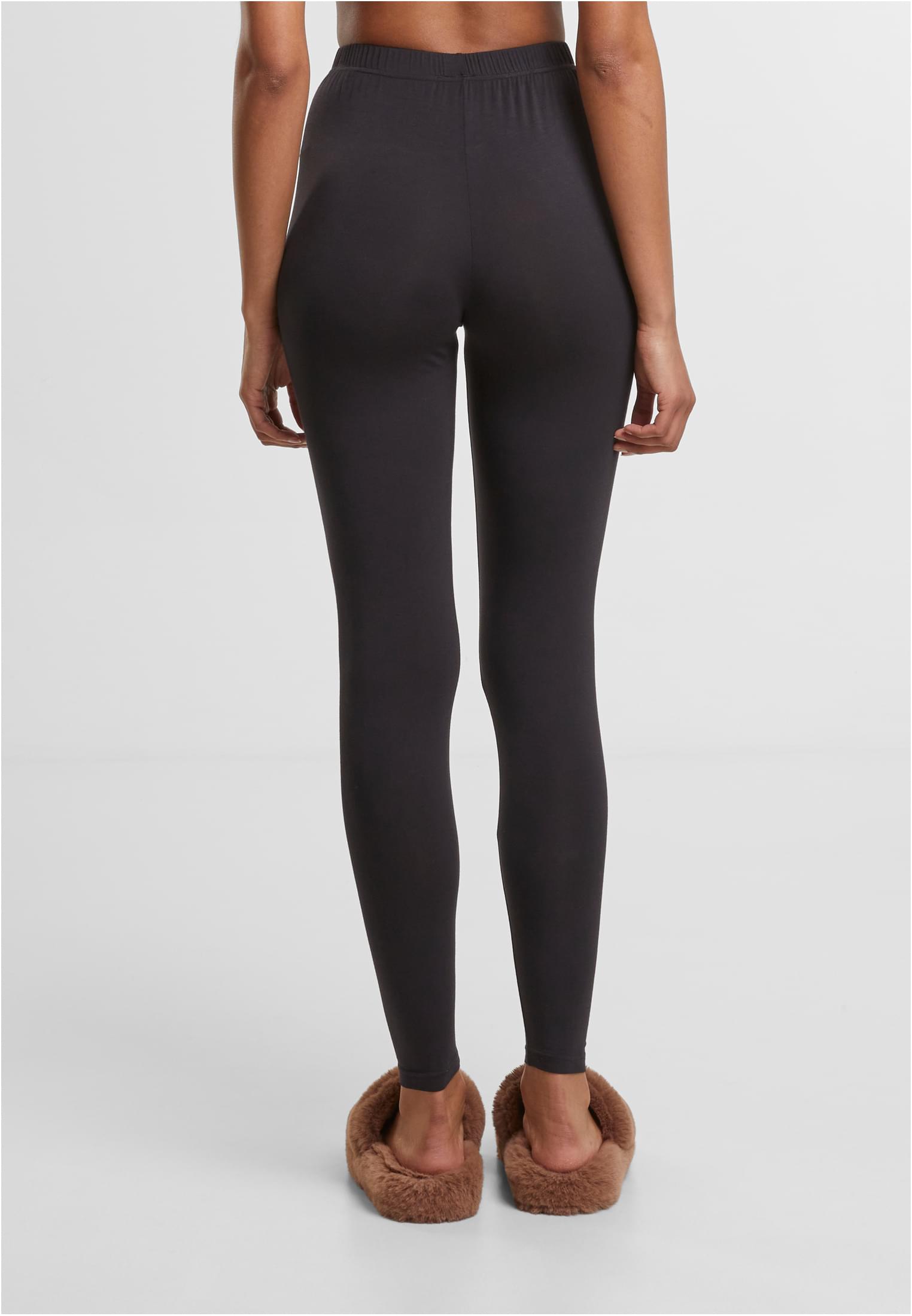 Ladies Bamboo Leggings 2-Pack | black+black
