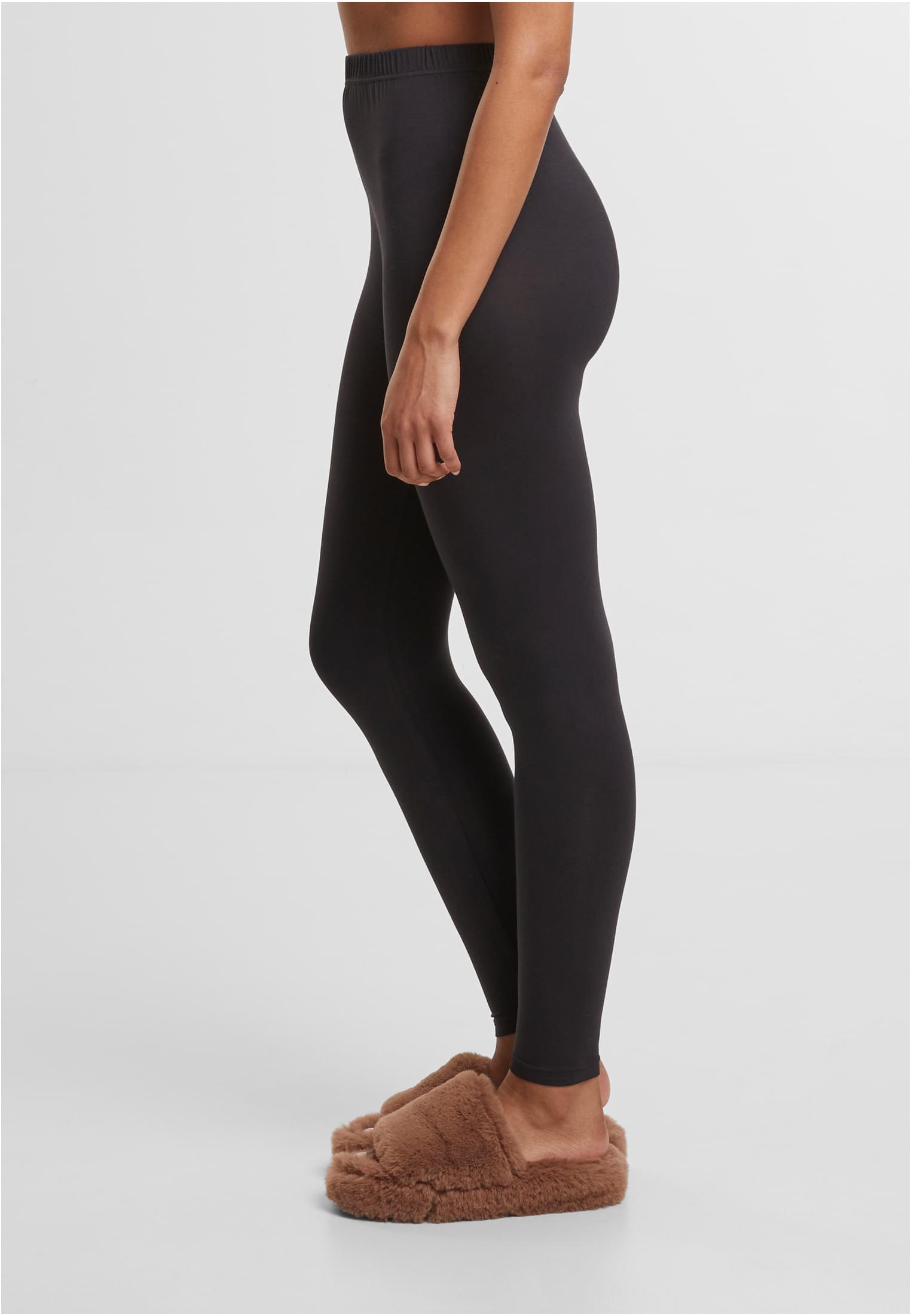 Ladies Bamboo Leggings 2-Pack | black+black