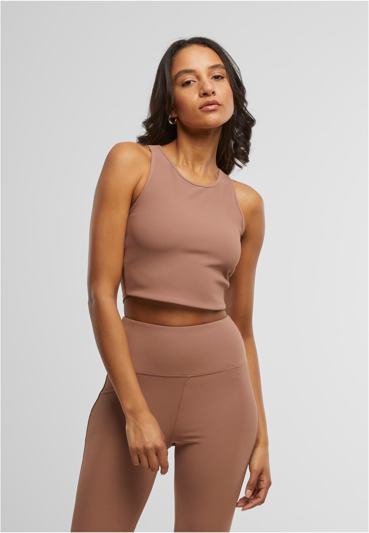 Ladies Sports Top Rib | light brown