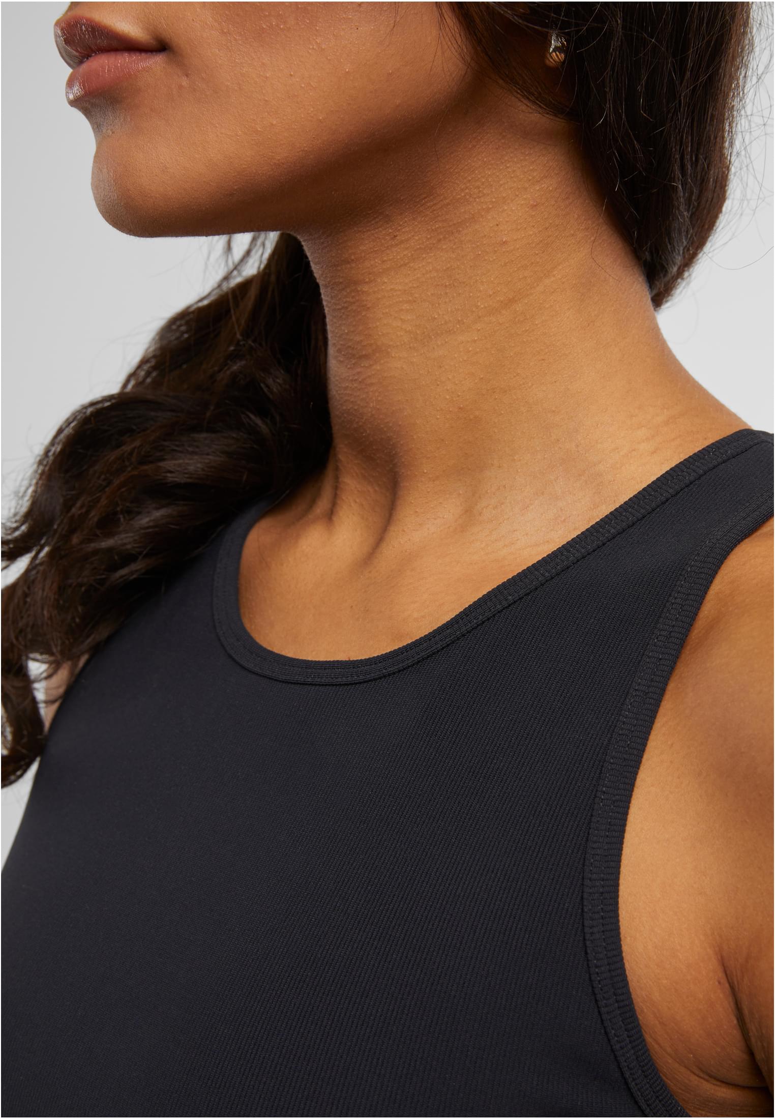 Ladies Sports Top Rib | black
