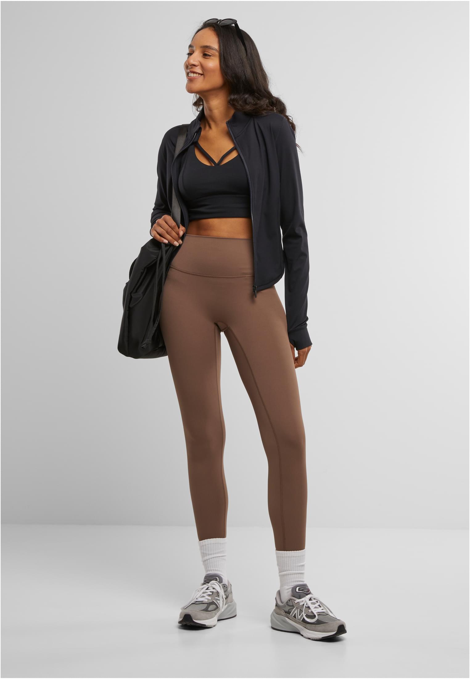 Ladies Sports Leggings | mocca brown