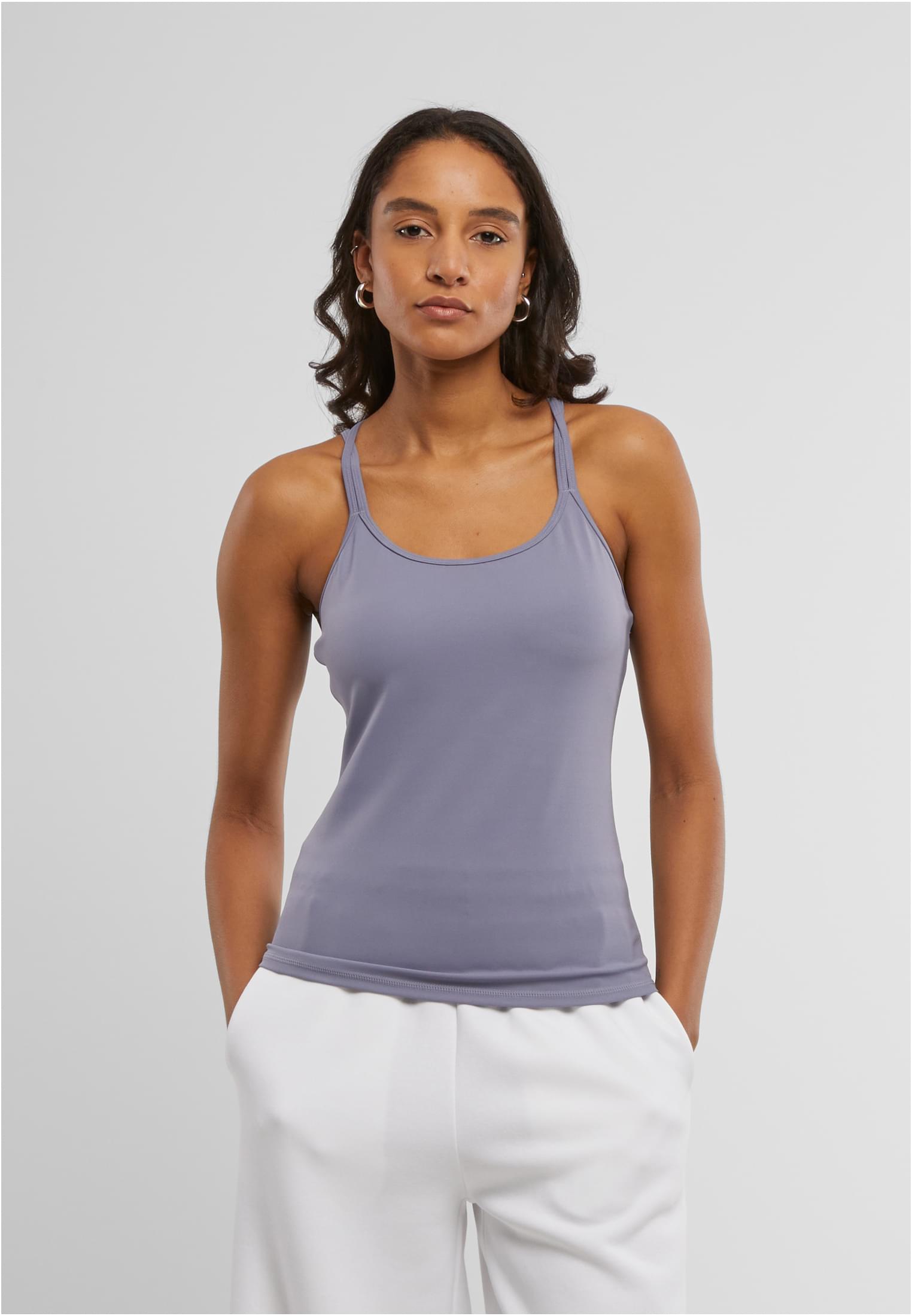 Ladies Sports Top | grey blue
