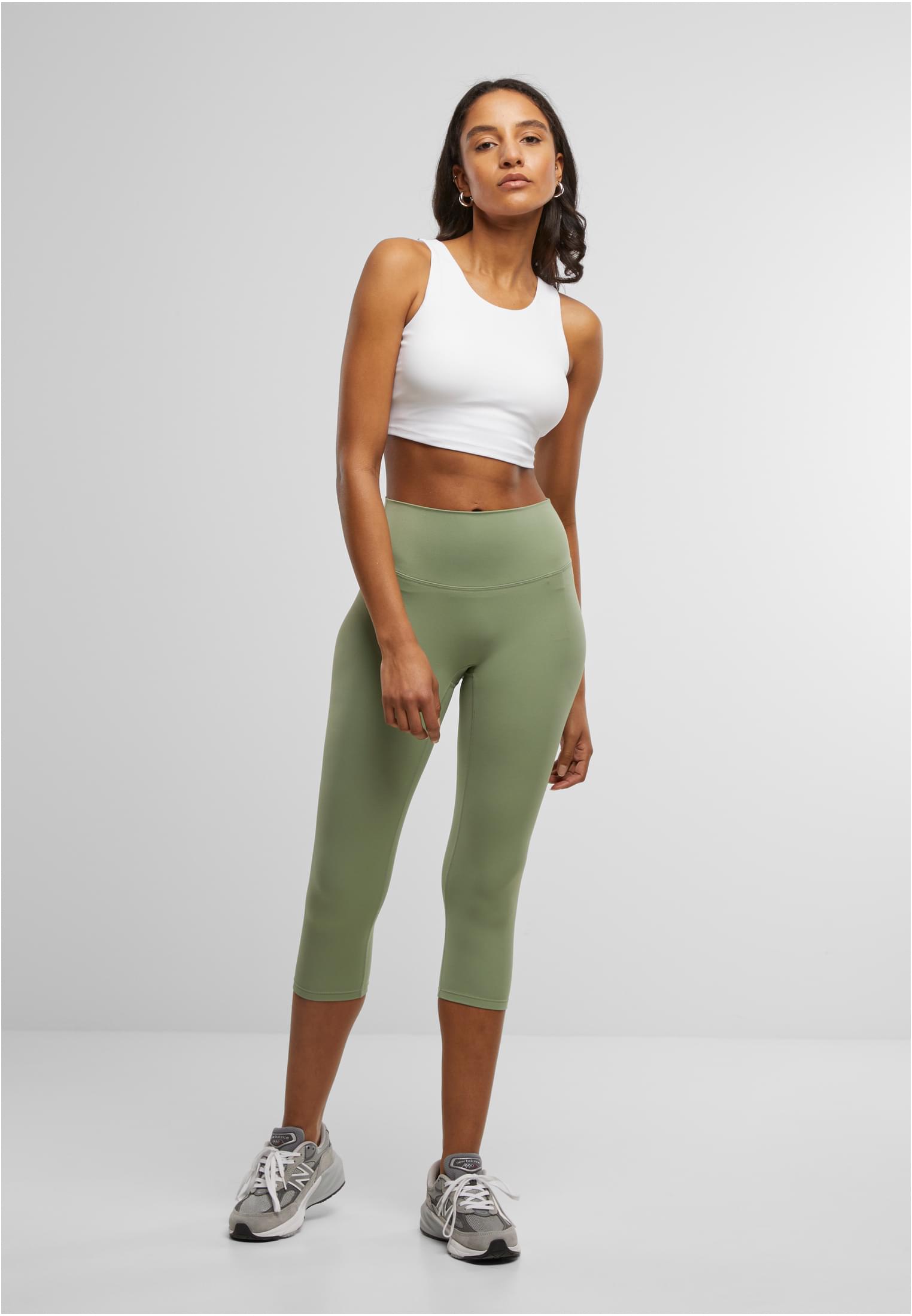 Ladies Capri Leggings | matcha green