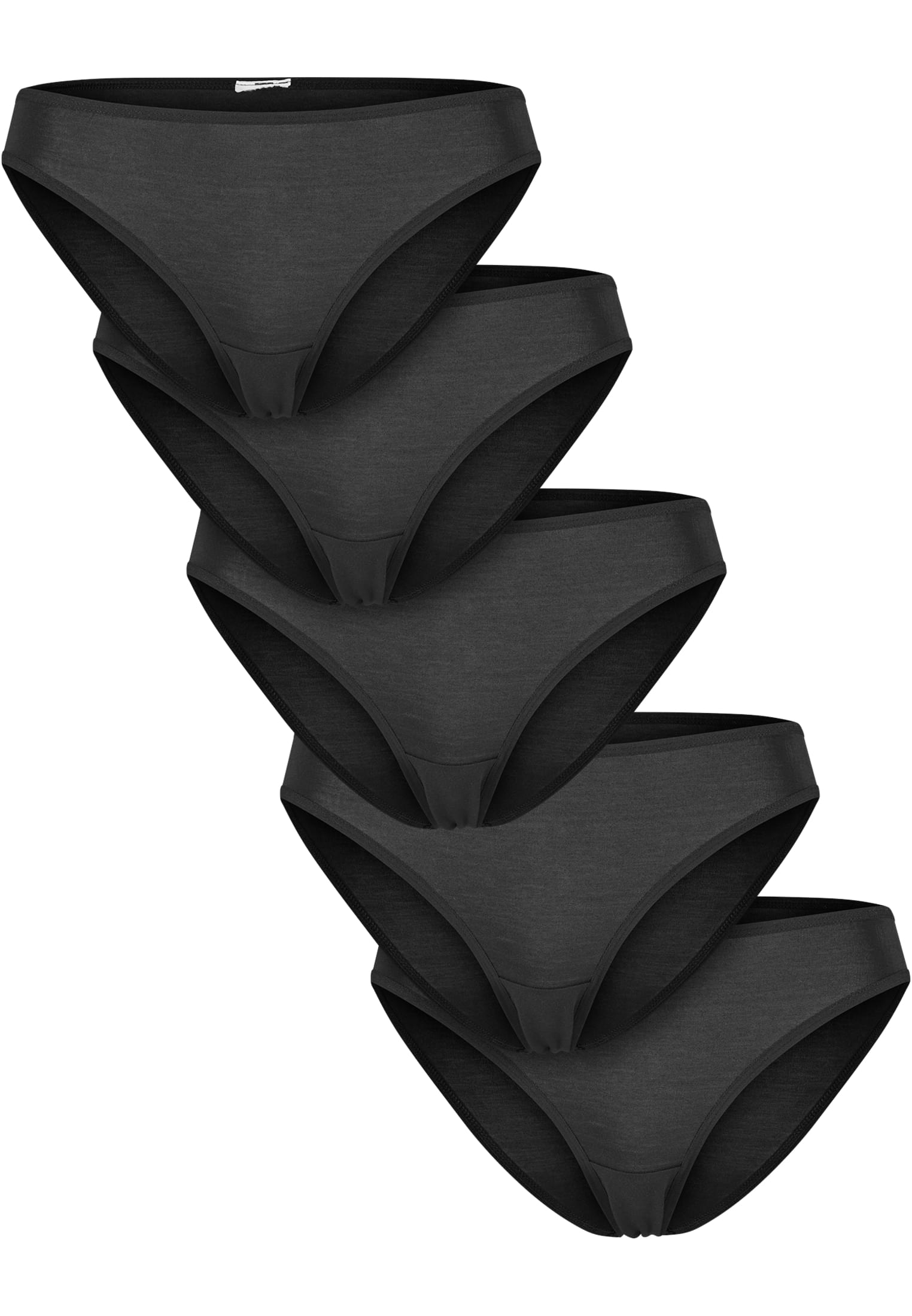 Ladies Bamboo Slip 5-Pack | black+black+black+black+black