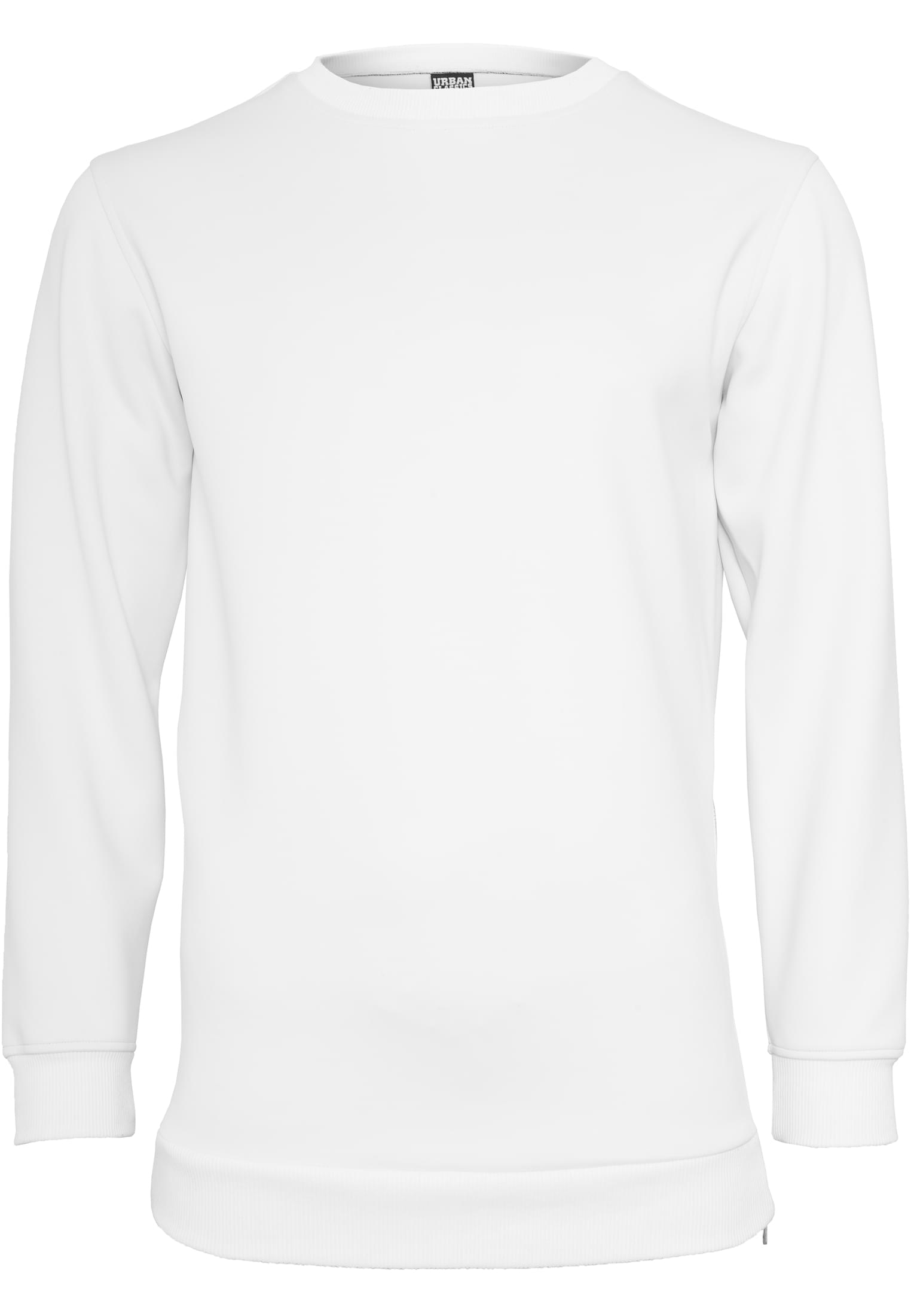 Side-Zip Neopren Crew | white
