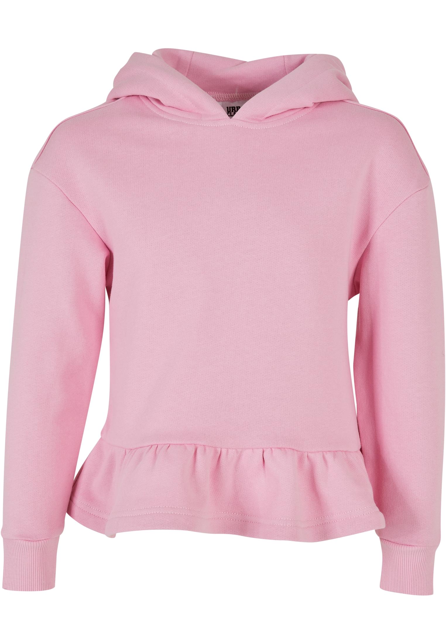 Girls Organic Volants Hoody | girlypink
