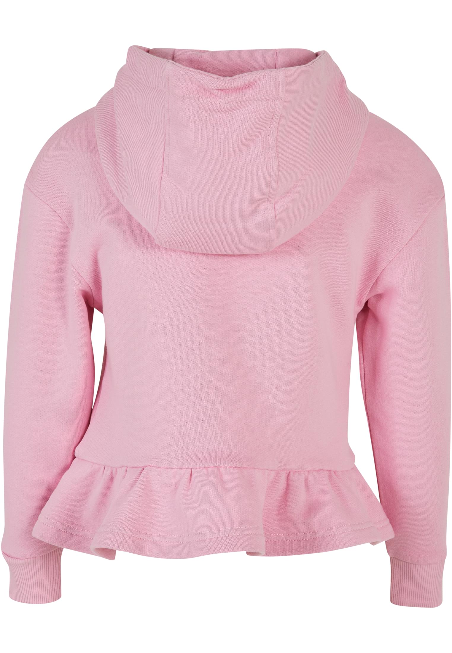 Girls Organic Volants Hoody | girlypink