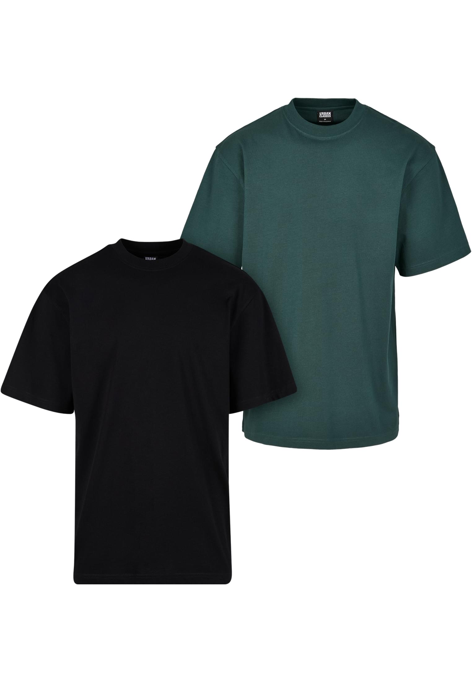 Tall Tee 2-Pack | black+bottlegreen