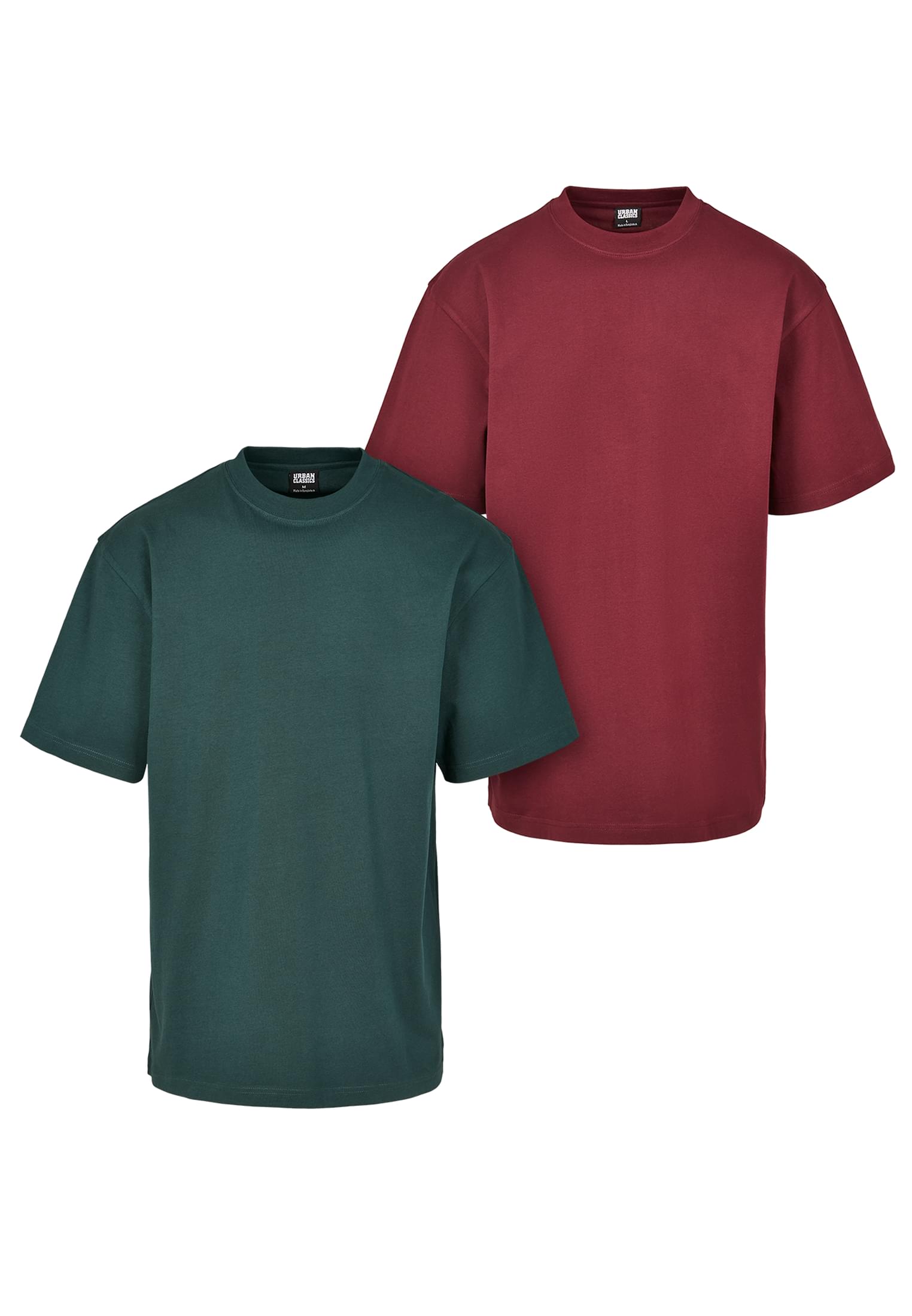 Tall Tee 2-Pack | redwine+bottlegreen