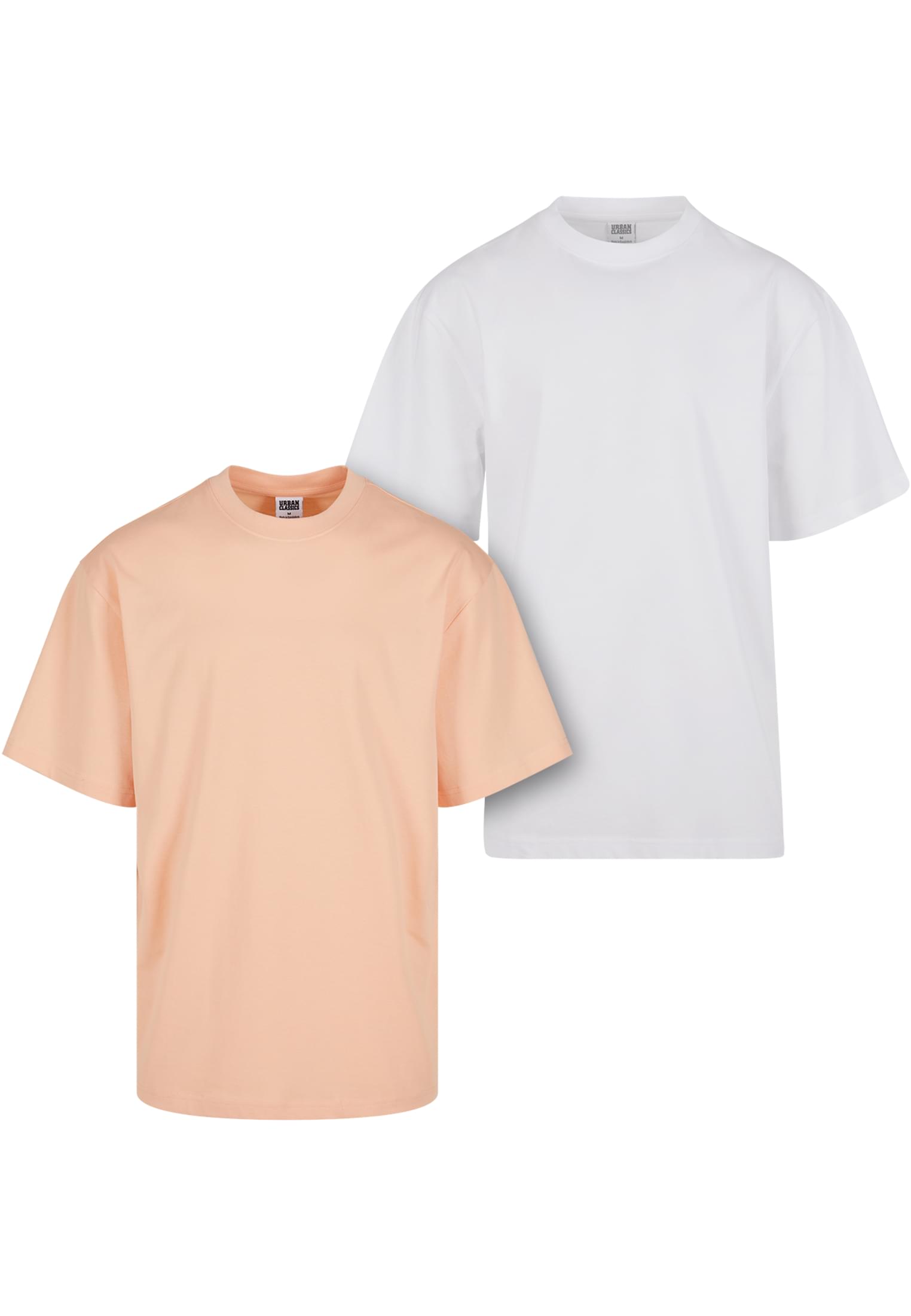 Tall Tee 2-Pack | softapricot+white