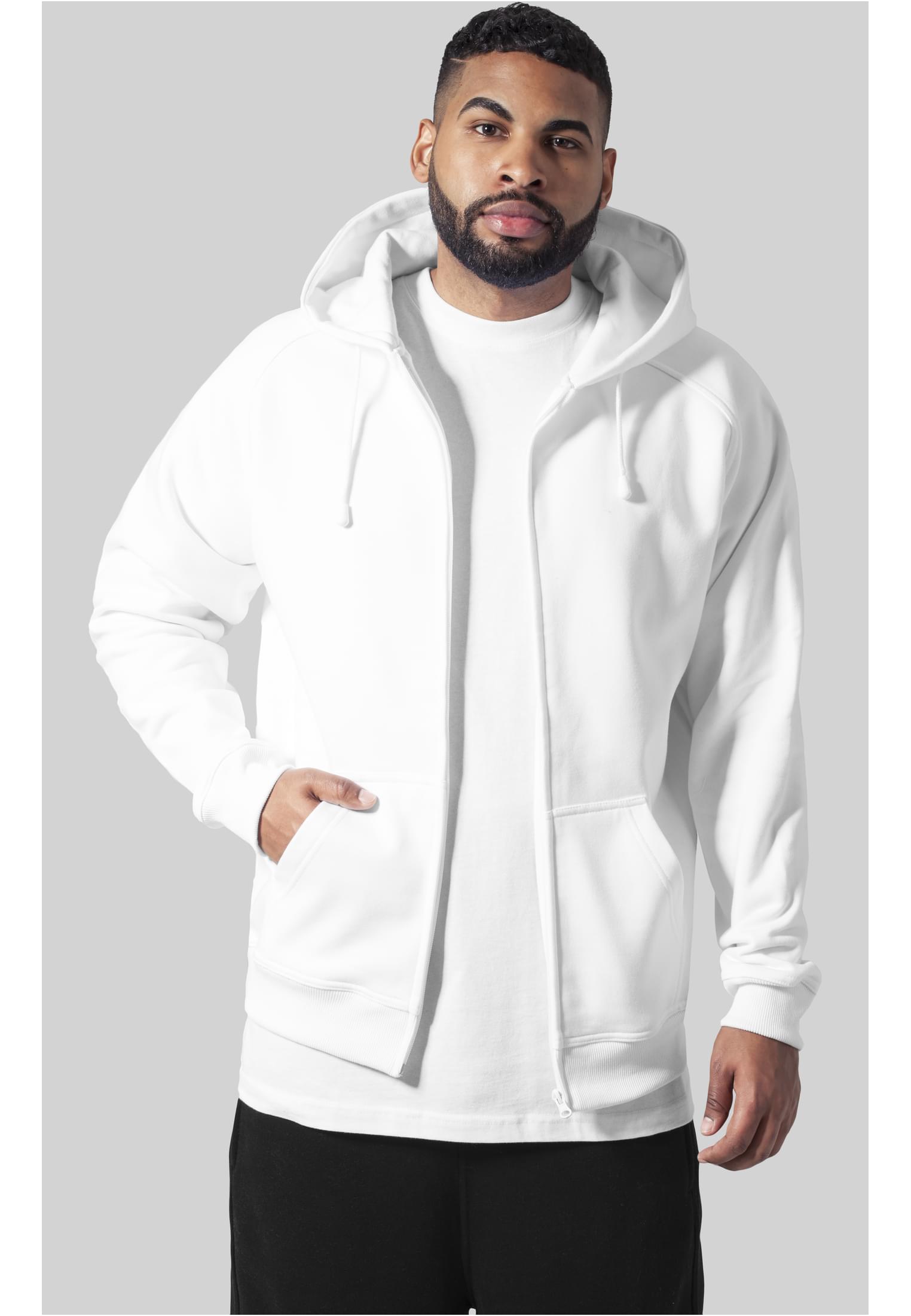 Zip Hoody | white