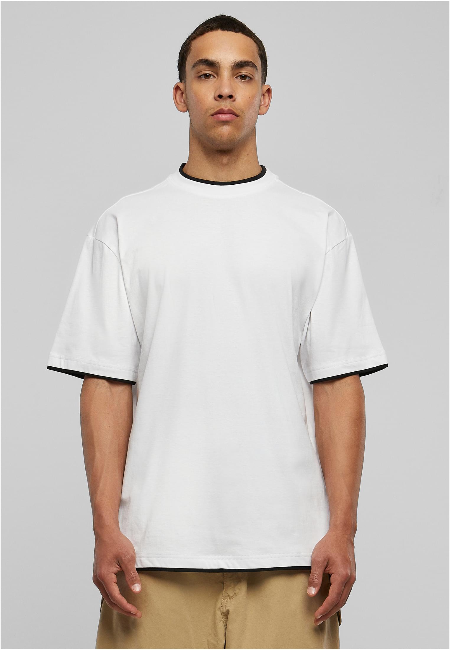 Contrast Tall Tee | wht/blk