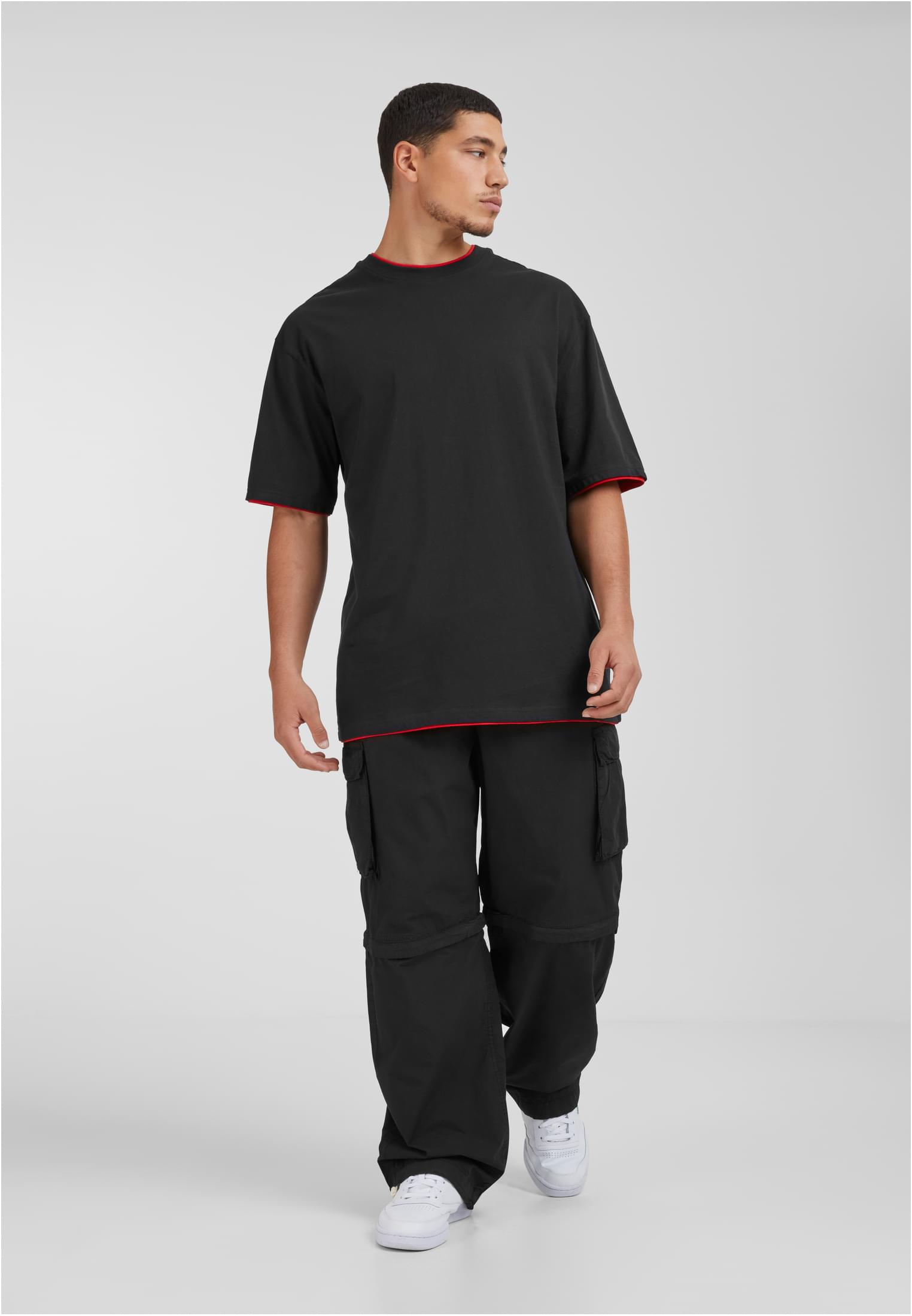 Contrast Tall Tee | blk/red