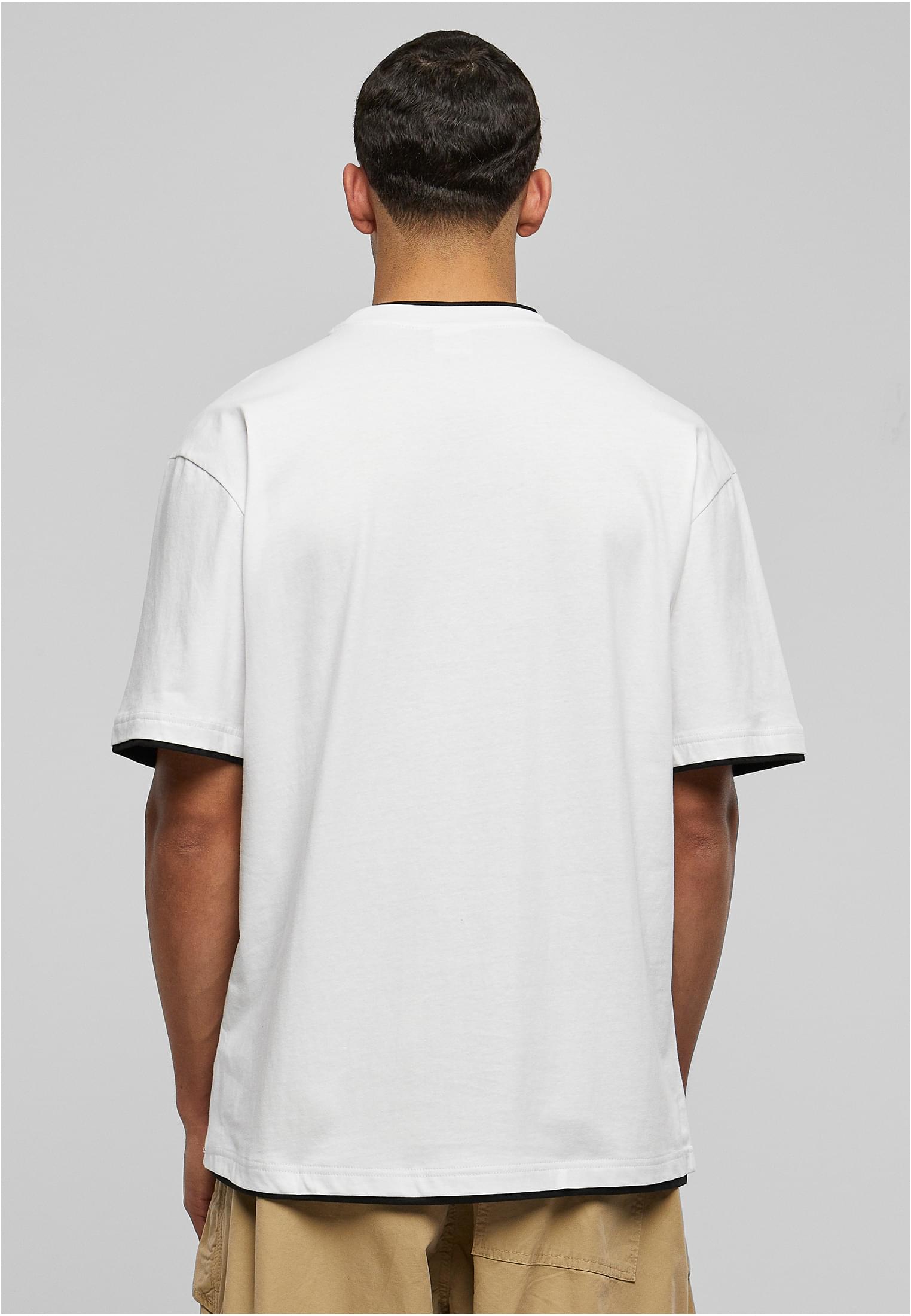 Contrast Tall Tee | wht/blk