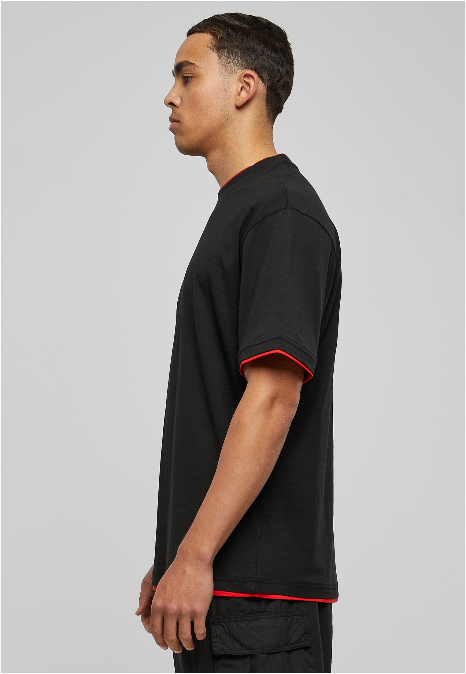 Contrast Tall Tee | blk/red