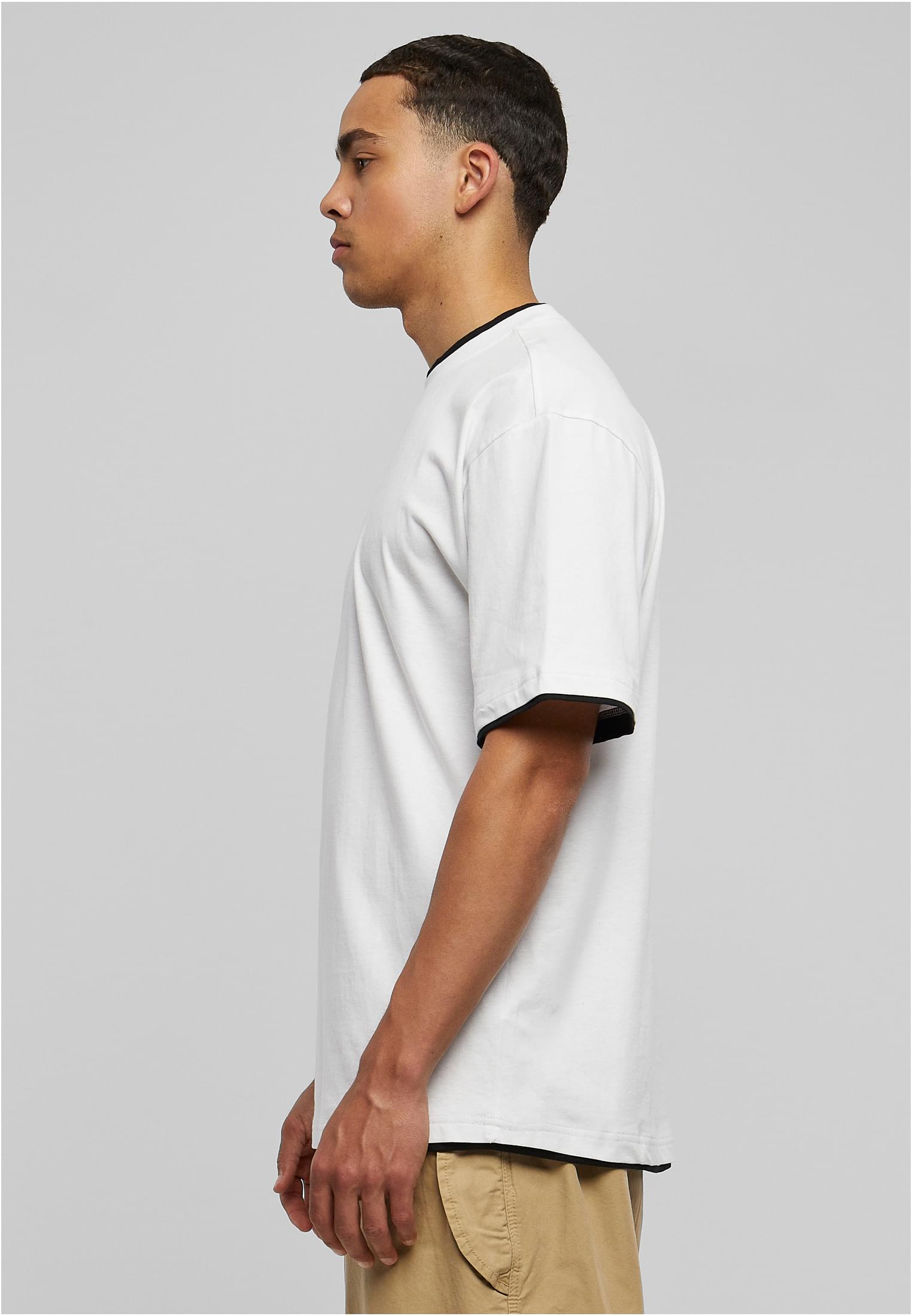 Contrast Tall Tee | wht/blk