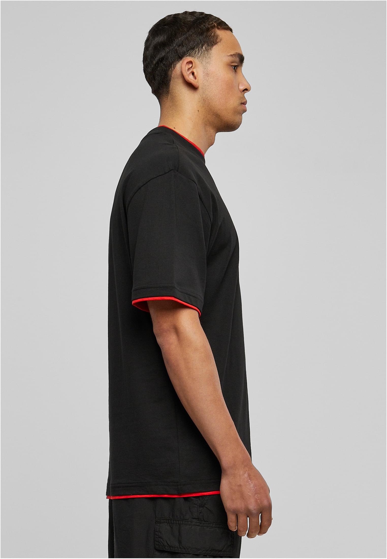 Contrast Tall Tee | blk/red