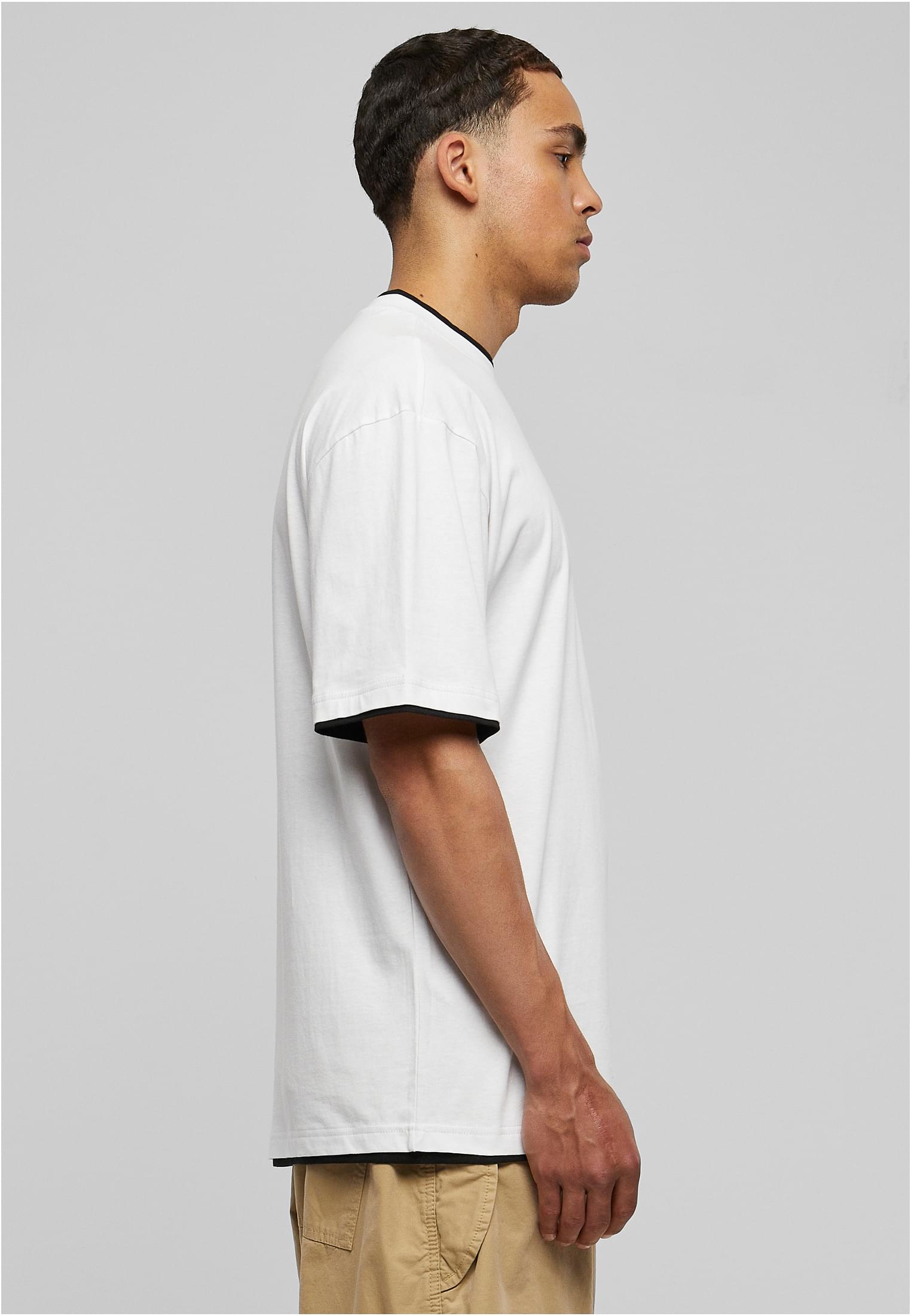 Contrast Tall Tee | wht/blk