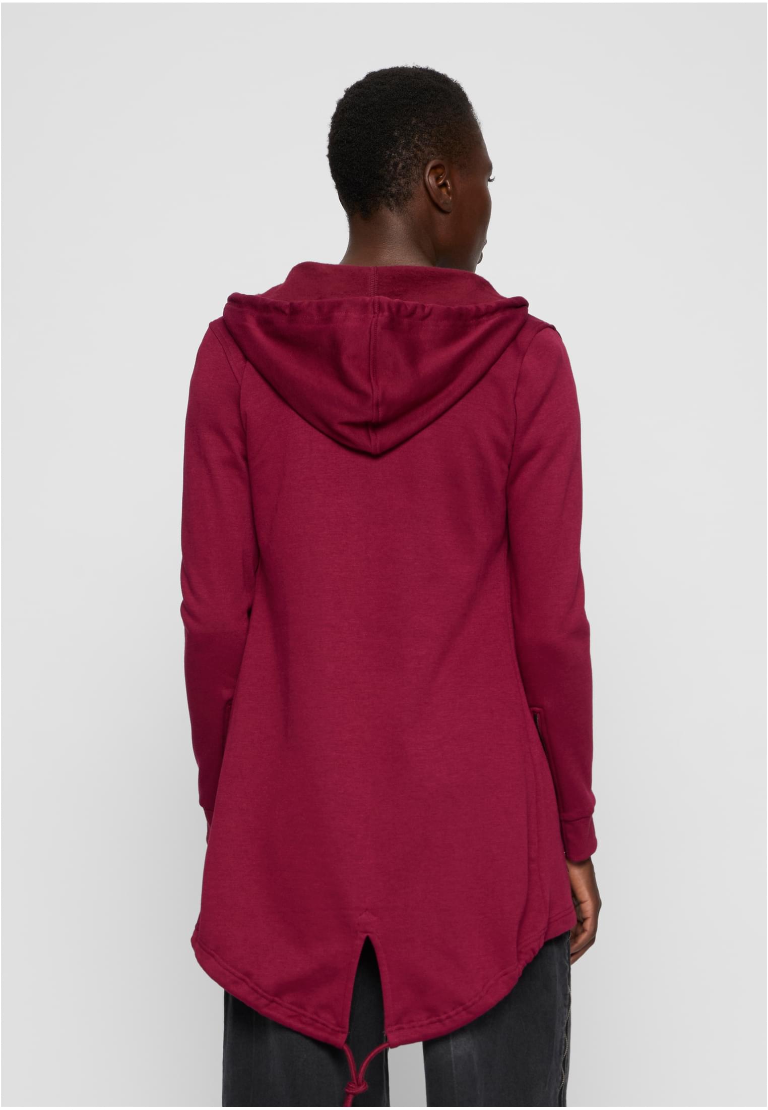 Ladies Sweat Parka | burgundy