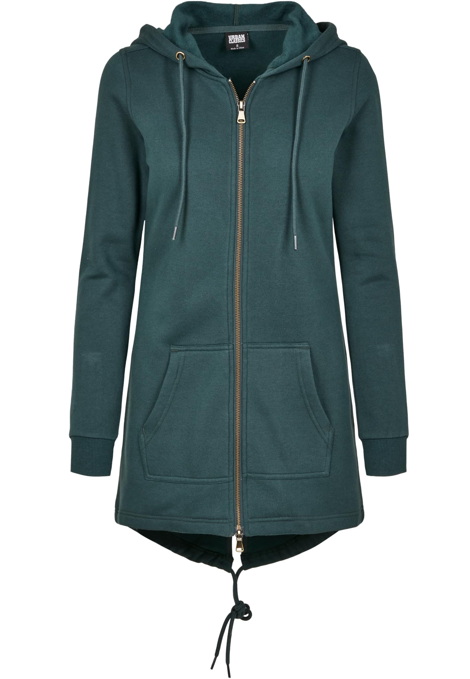 Ladies Sweat Parka | bottlegreen