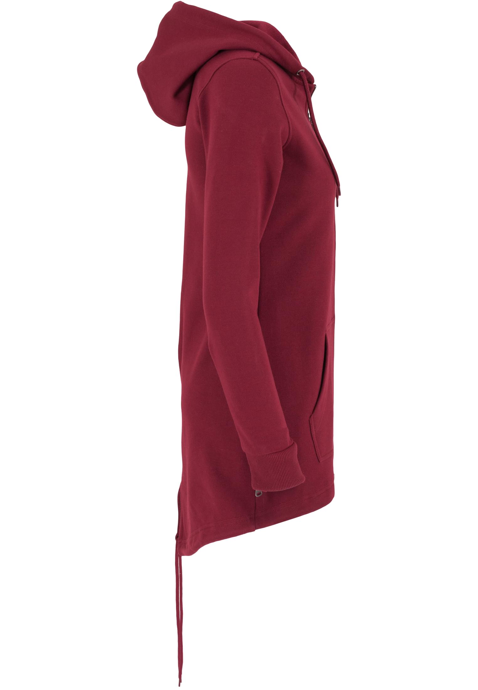 Ladies Sweat Parka | burgundy