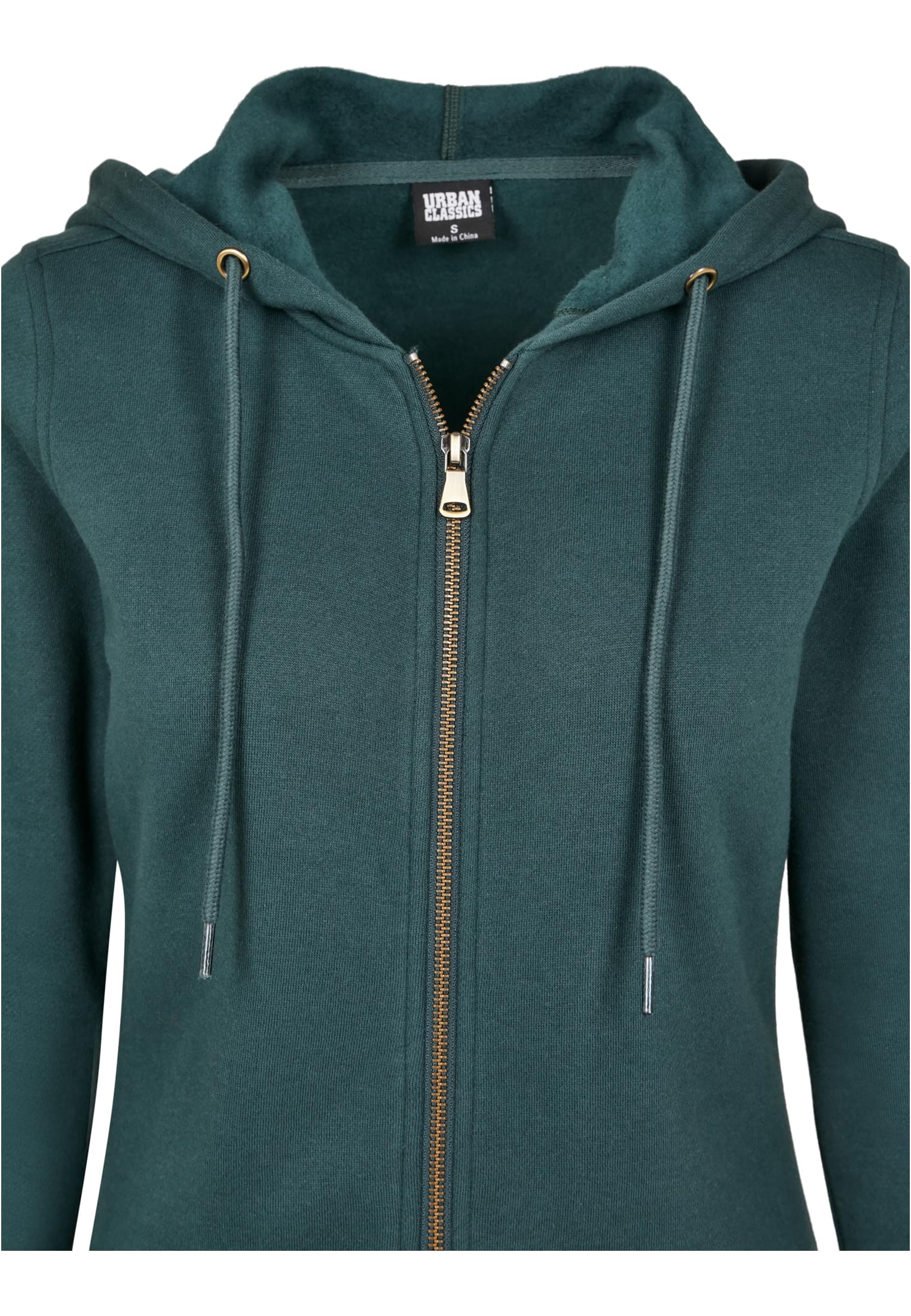 Ladies Sweat Parka | bottlegreen