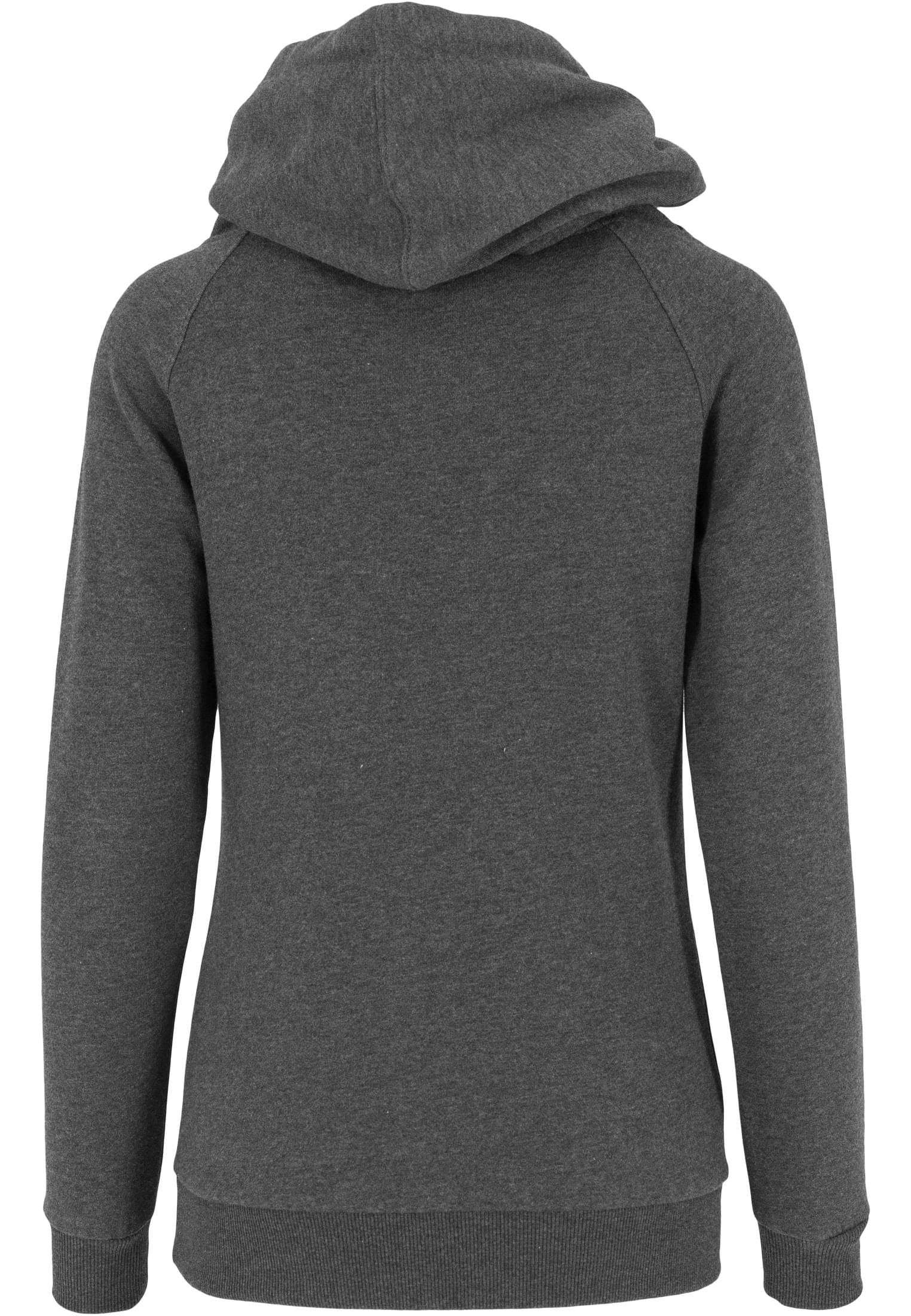 Ladies Raglan High Neck Hoody | charcoal